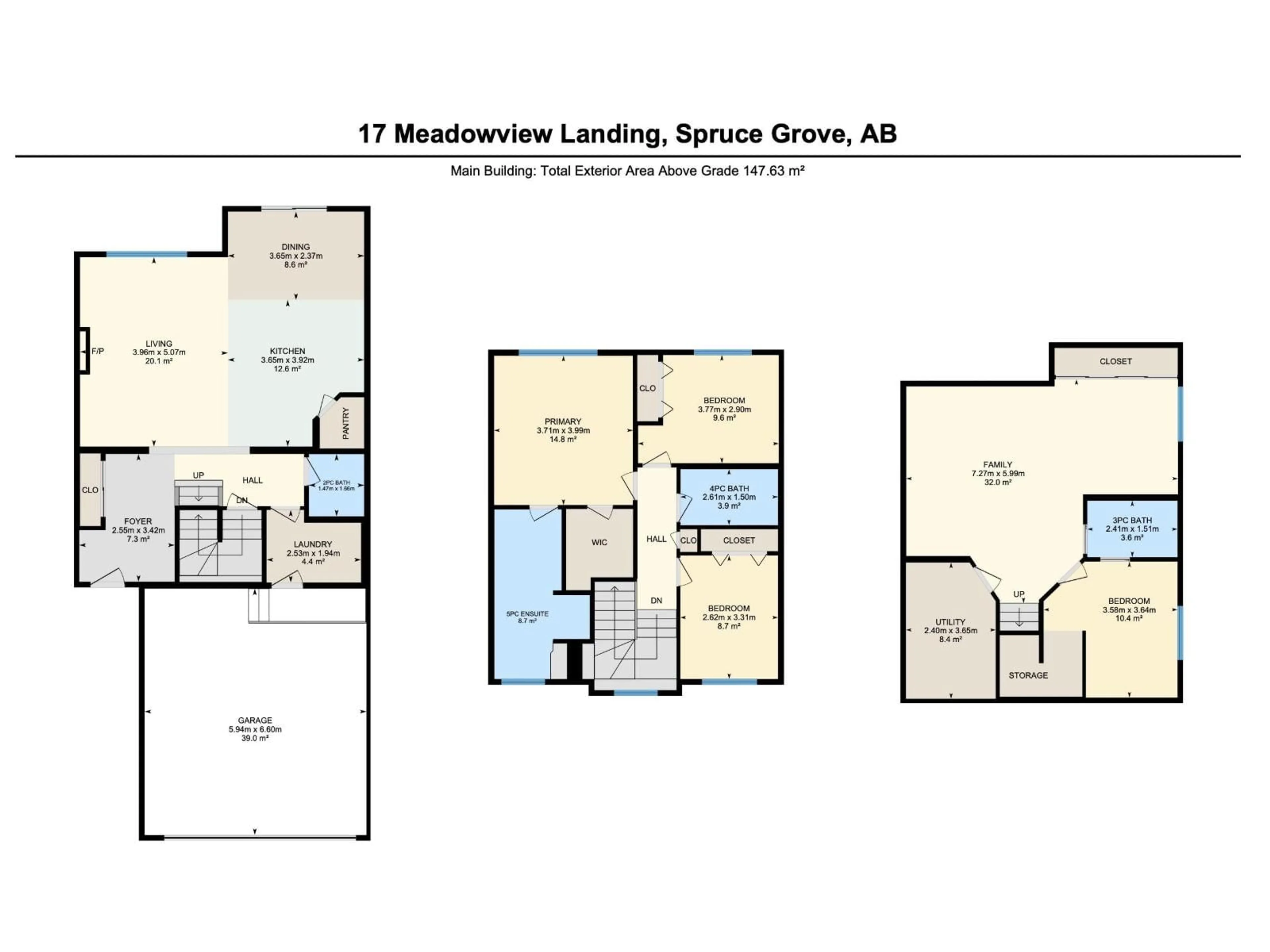 Floor plan for 17 MEADOWVIEW LD, Spruce Grove Alberta T7X0N8