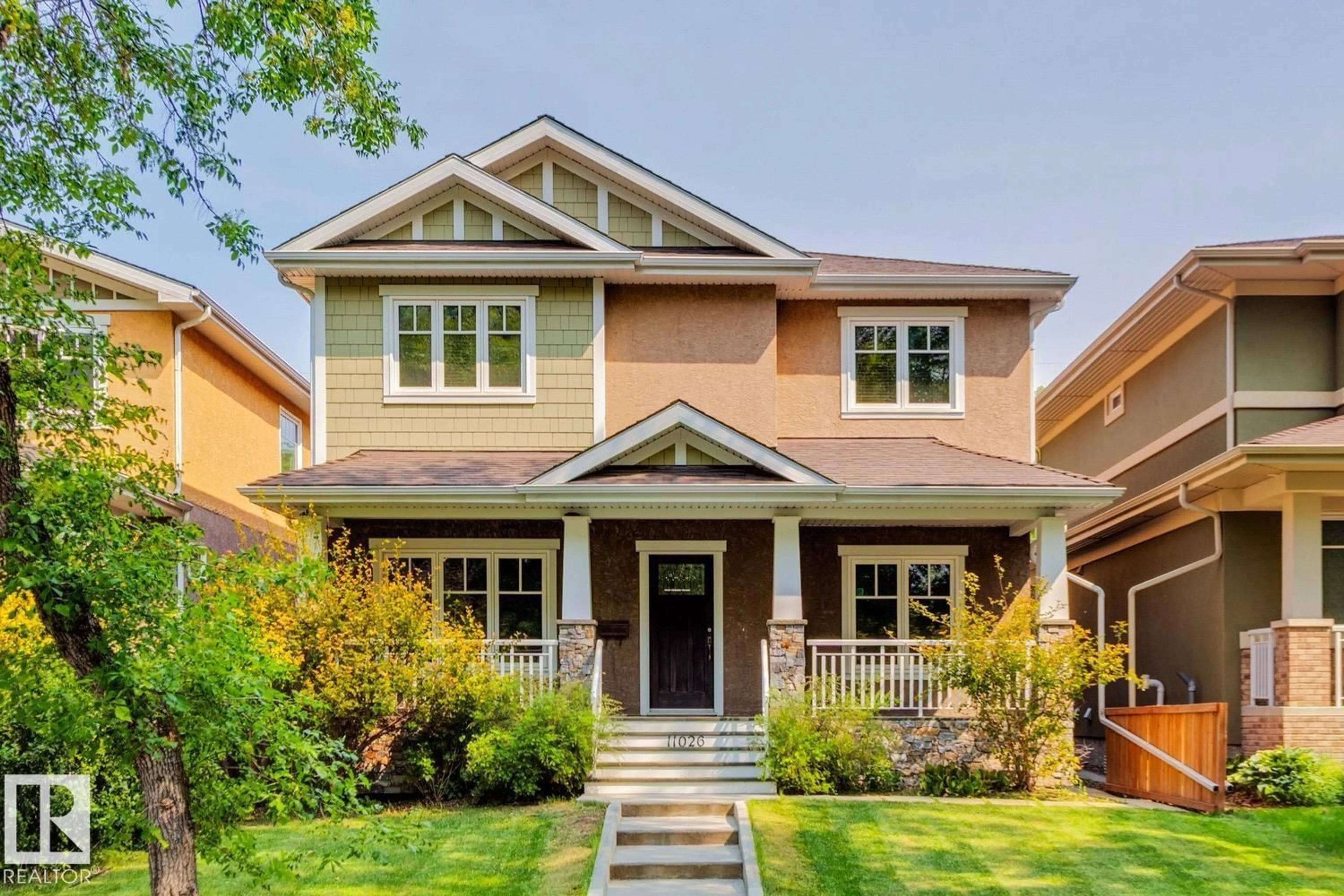 Home with brick exterior material, street for 11026 80 AV, Edmonton Alberta T6G0R3