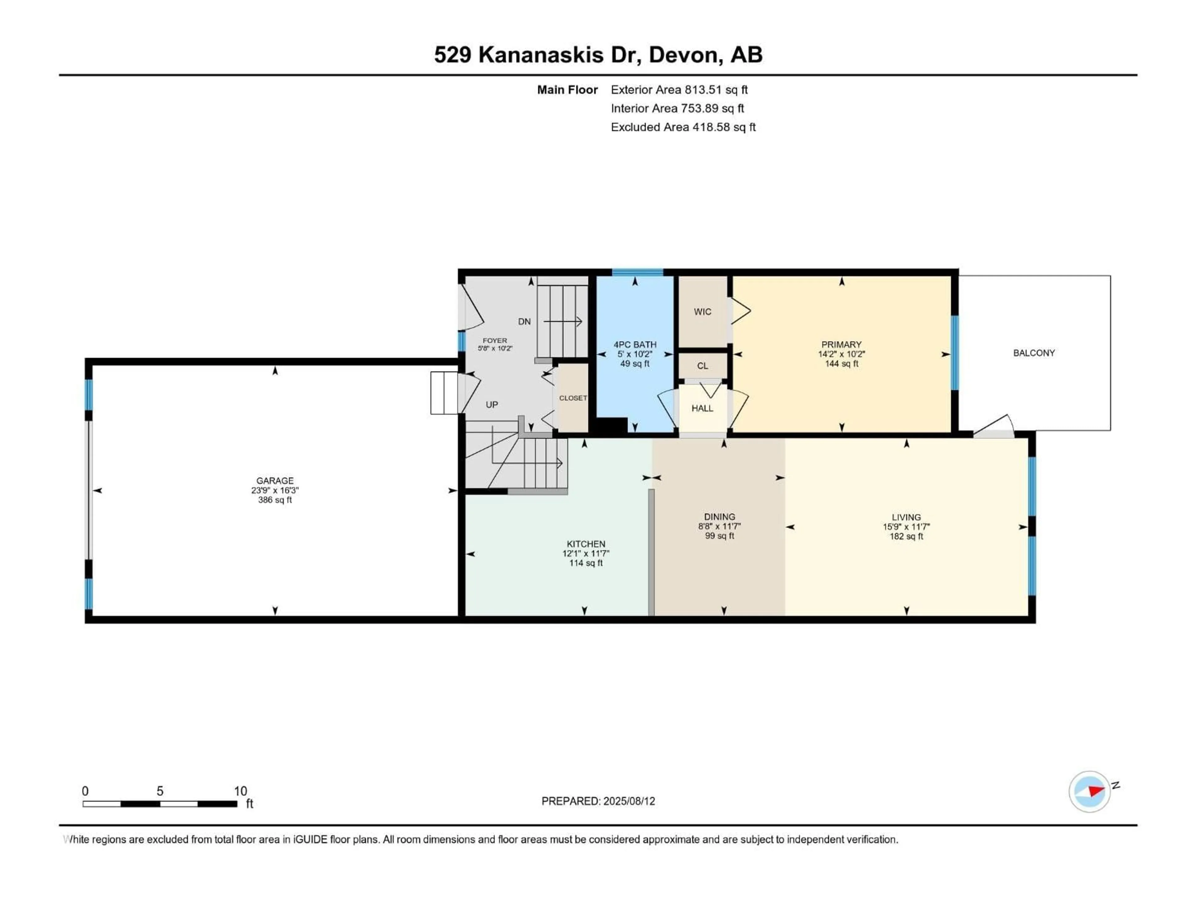 Floor plan for 529 KANANASKIS DR, Devon Alberta T9G2C8