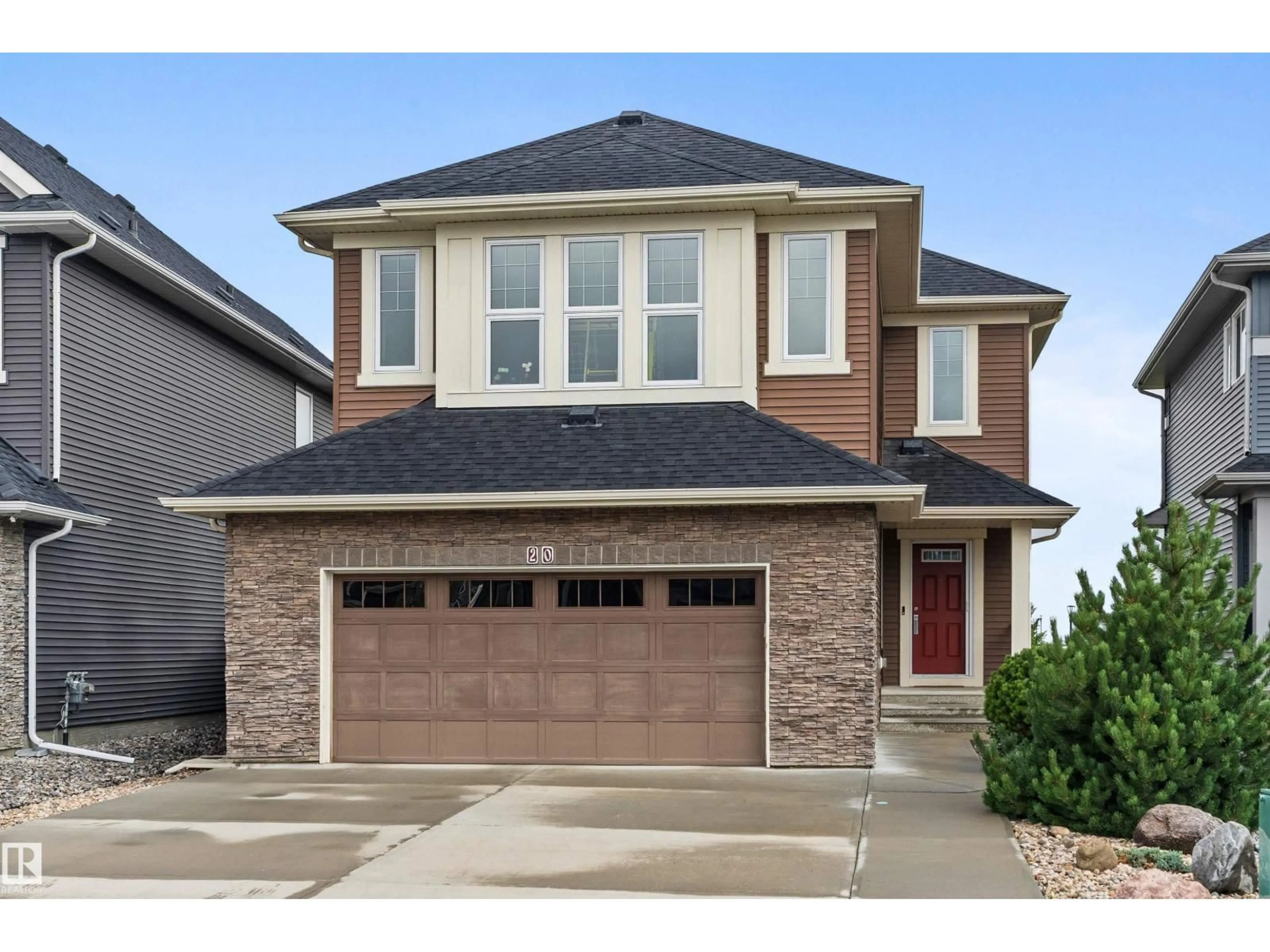Home with brick exterior material, street for 20 ALDRIDGE CR, Sherwood Park Alberta T8H0Y2