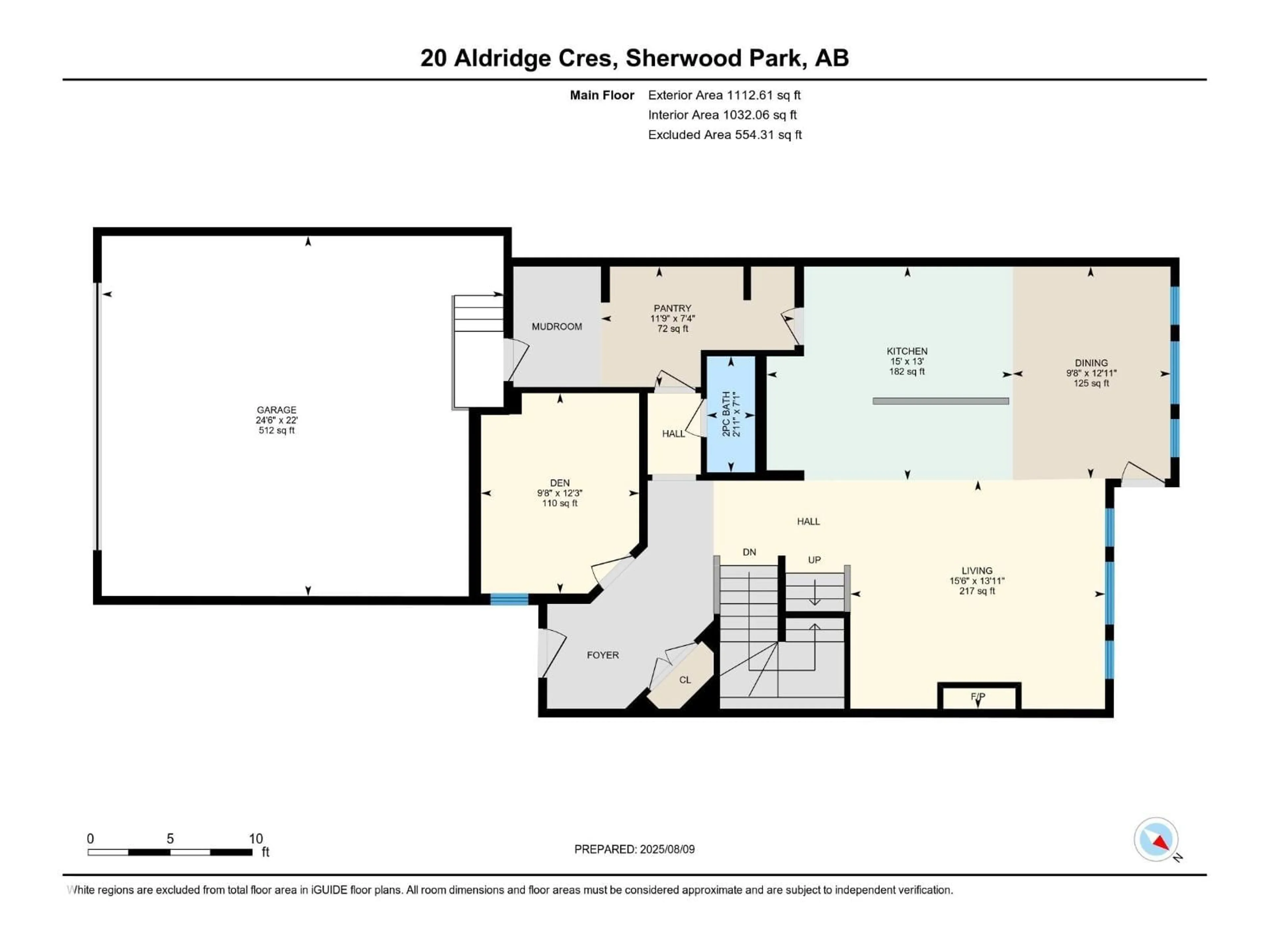 Floor plan for 20 ALDRIDGE CR, Sherwood Park Alberta T8H0Y2