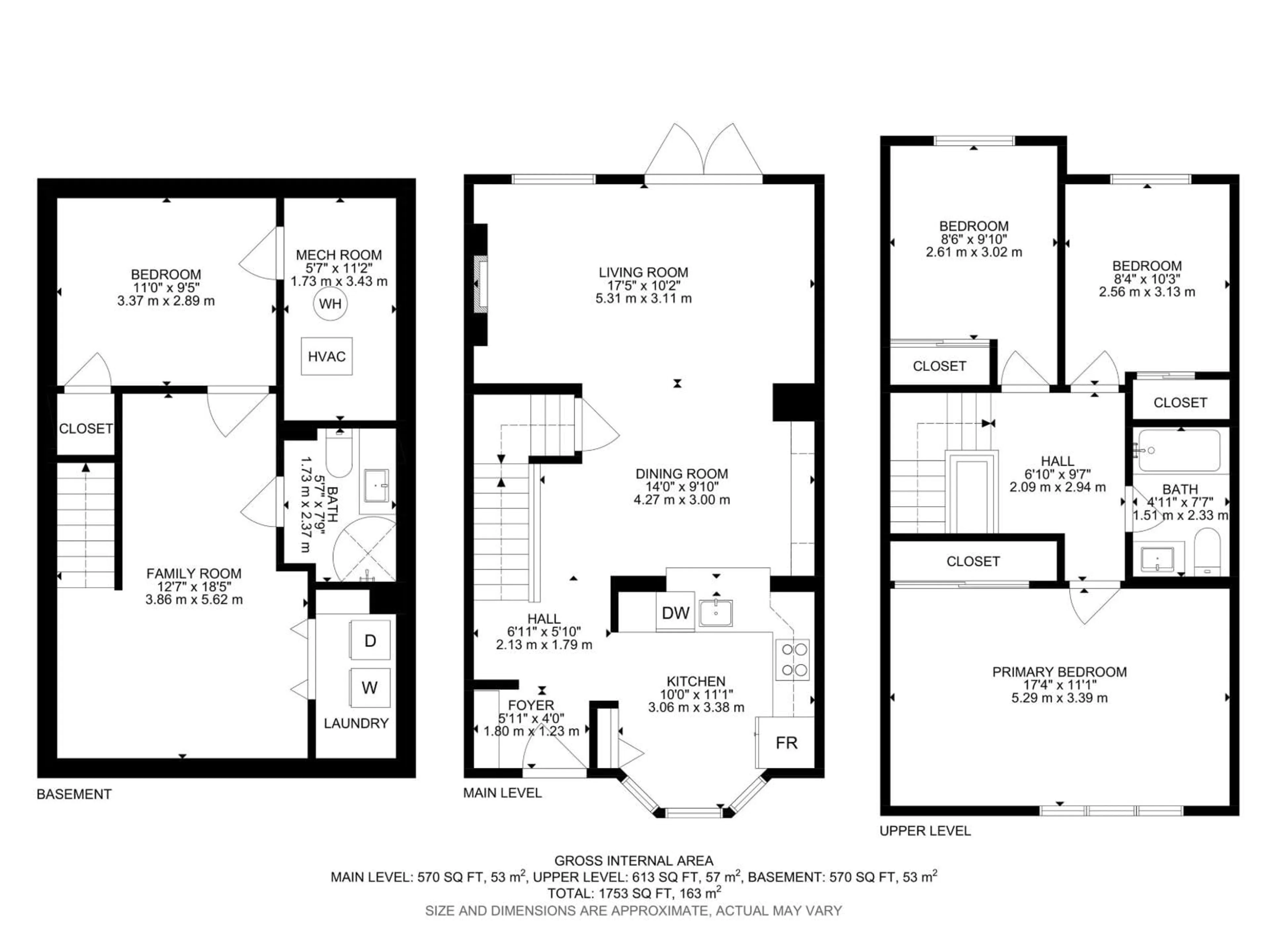Floor plan for 2153 141 AV, Edmonton Alberta T5Y1C4