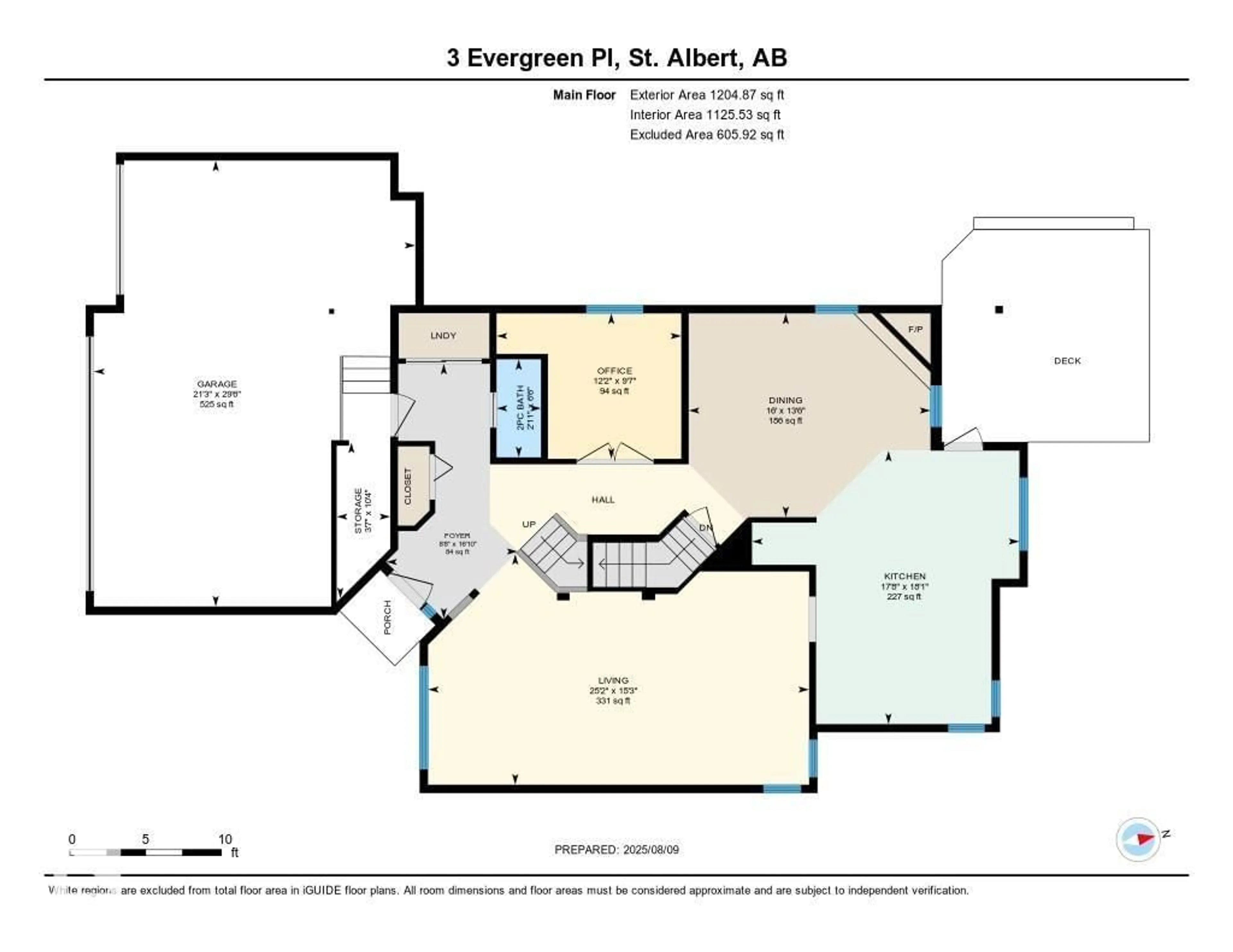 Floor plan for 3 EVERGREEN PL, St. Albert Alberta T8N6E2