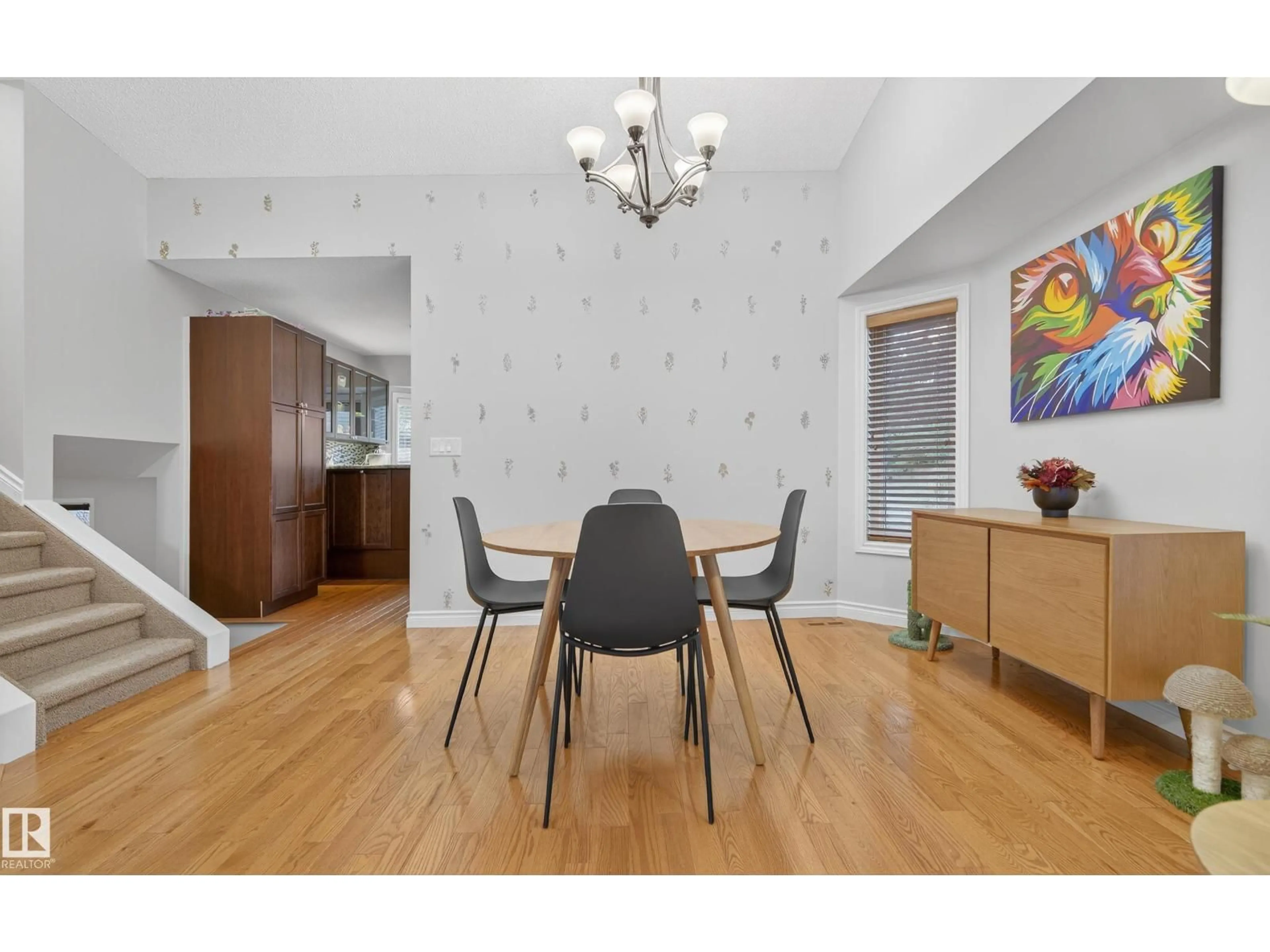 Dining room, wood/laminate floor for 5603 56 AV, Beaumont Alberta T4X1A6