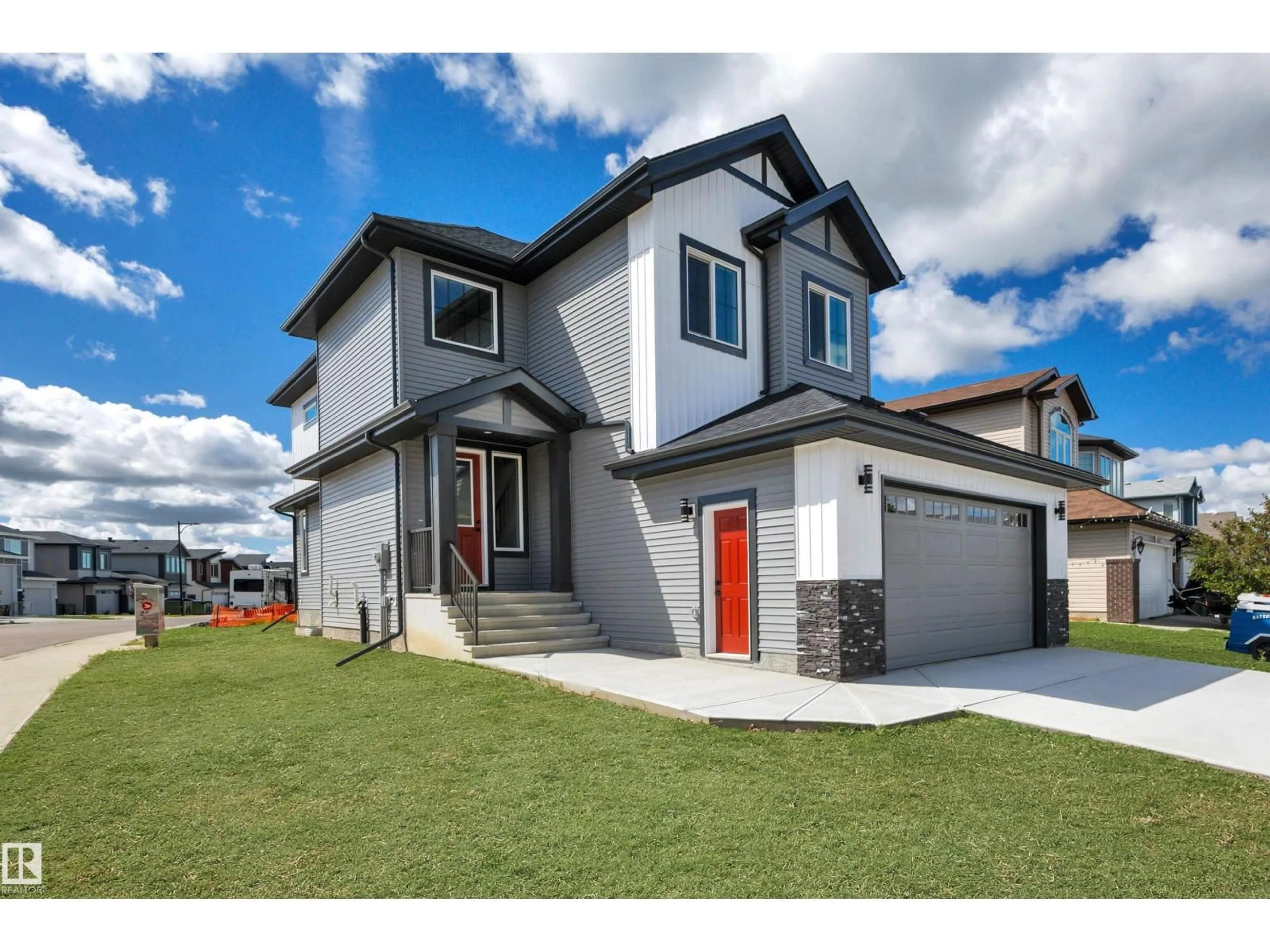 Home with vinyl exterior material, street for 67 DALQUIST BA, Leduc Alberta T9E1N7