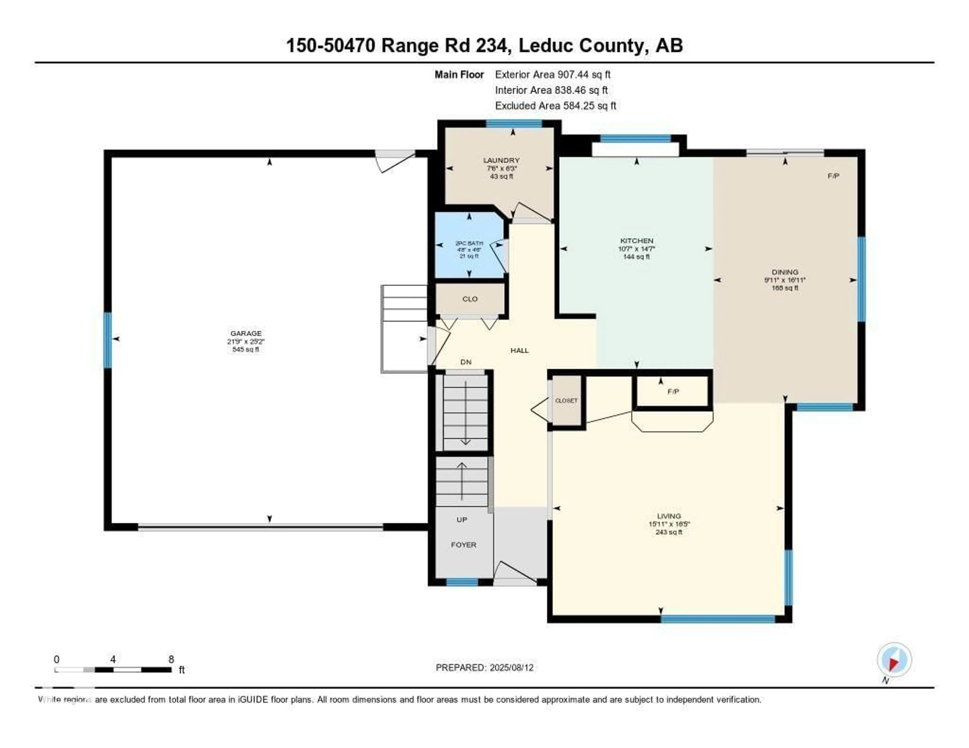 Floor plan for 50470 - 150 RGE ROAD 234, Rural Leduc County Alberta T4X0L7
