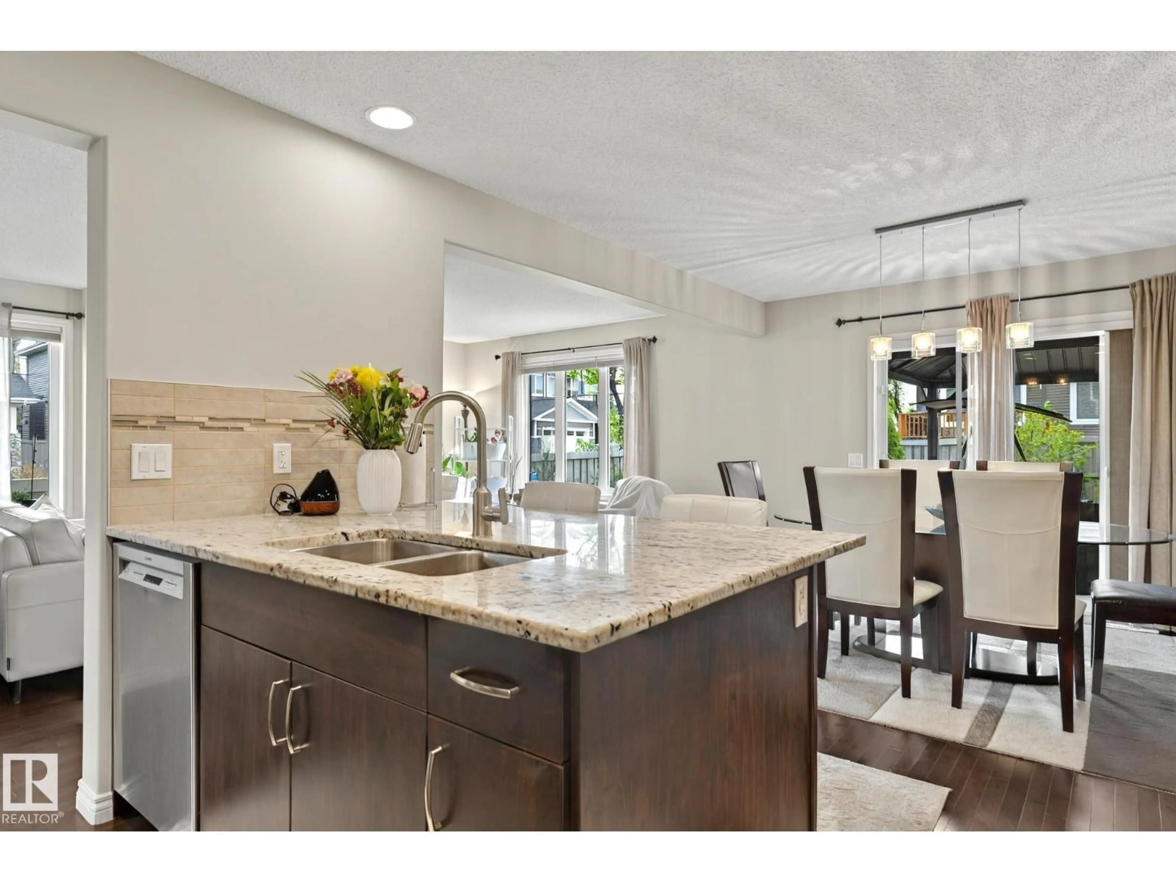 Open concept kitchen, ceramic/tile floor for 8604 217 ST, Edmonton Alberta T5T4R5