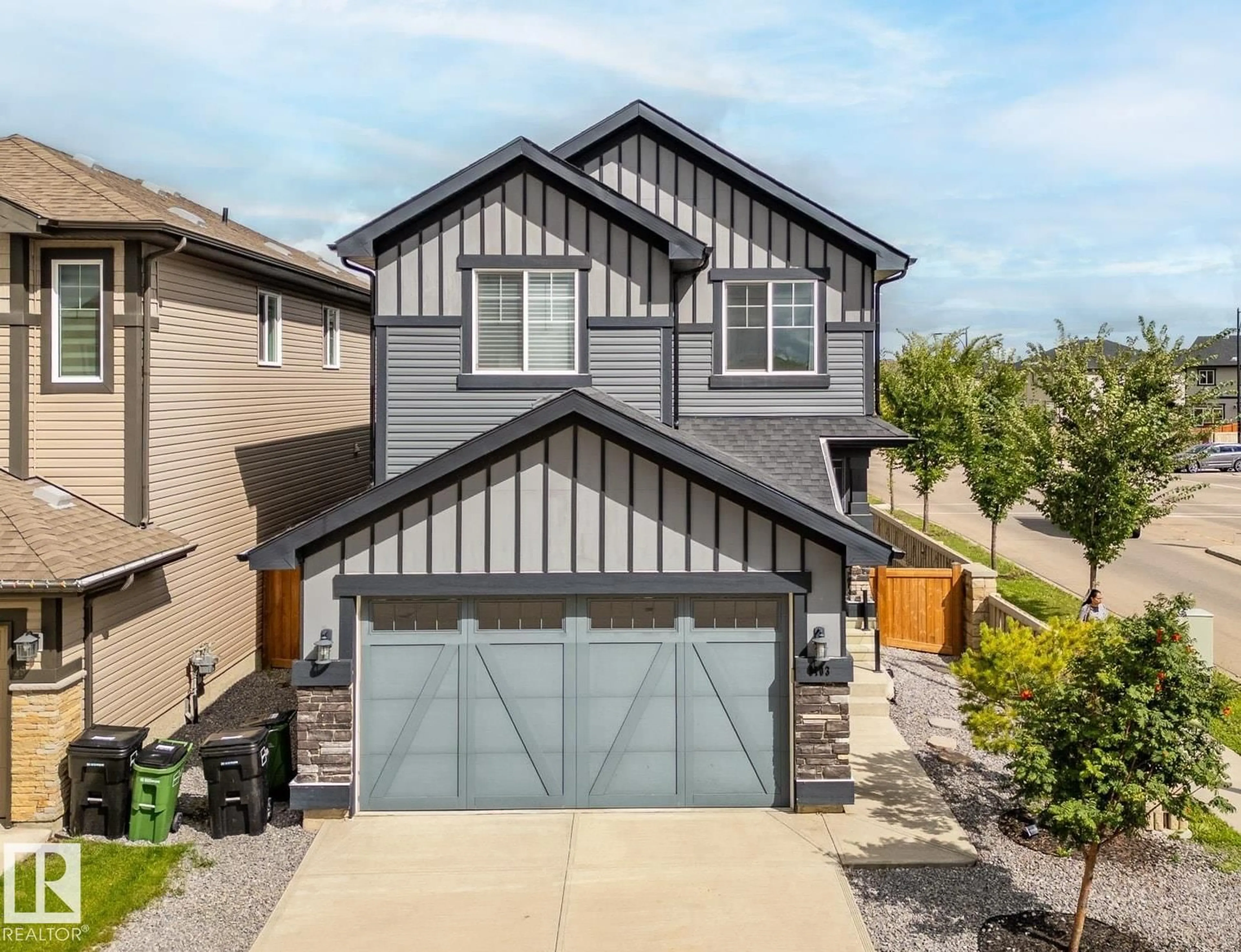 Home with vinyl exterior material, street for 5403 ALLBRIGHT SQ, Edmonton Alberta T6W3H6