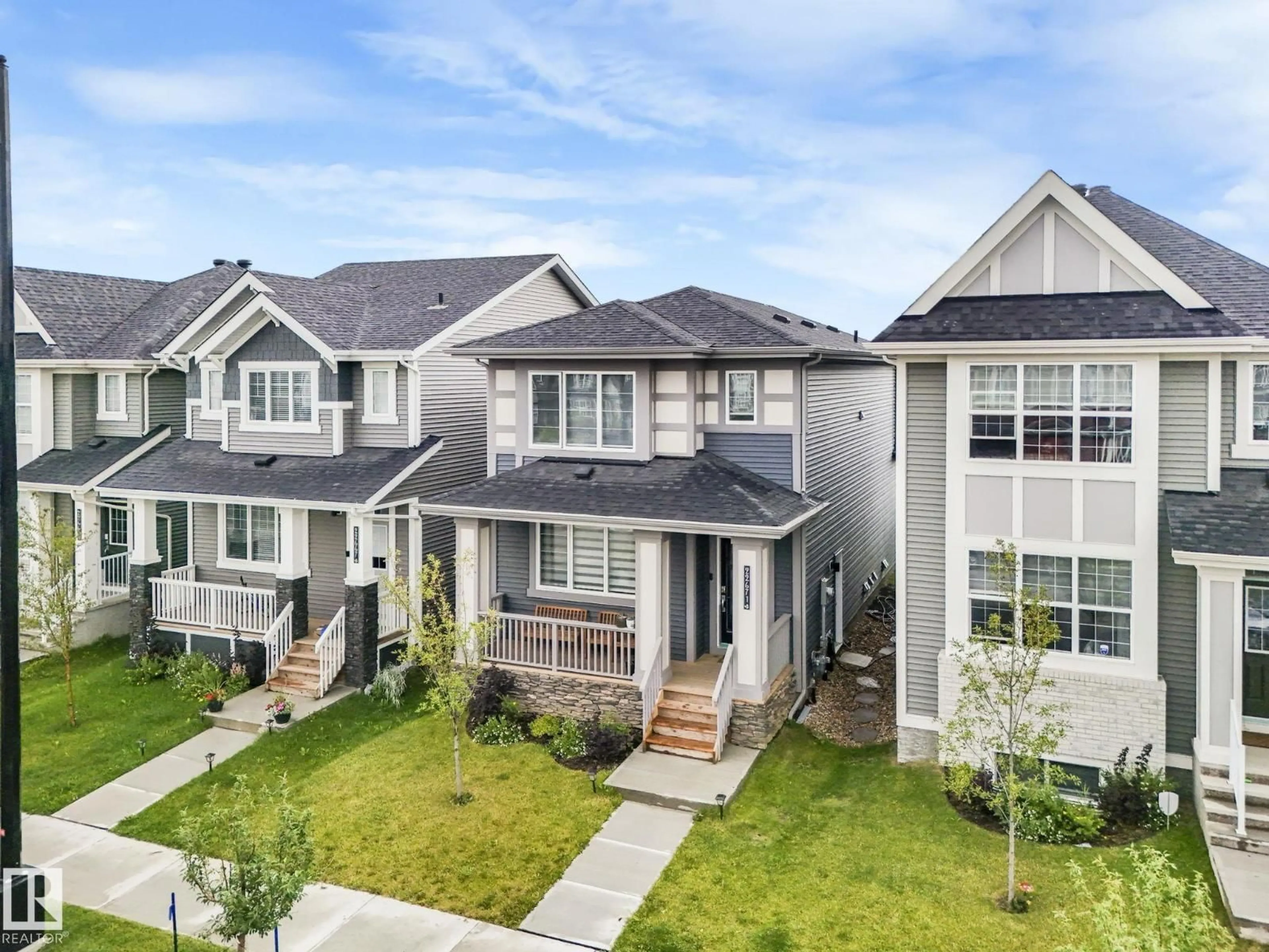 A pic from outside/outdoor area/front of a property/back of a property/a pic from drone, street for 22671 81 AV, Edmonton Alberta T5T7S8