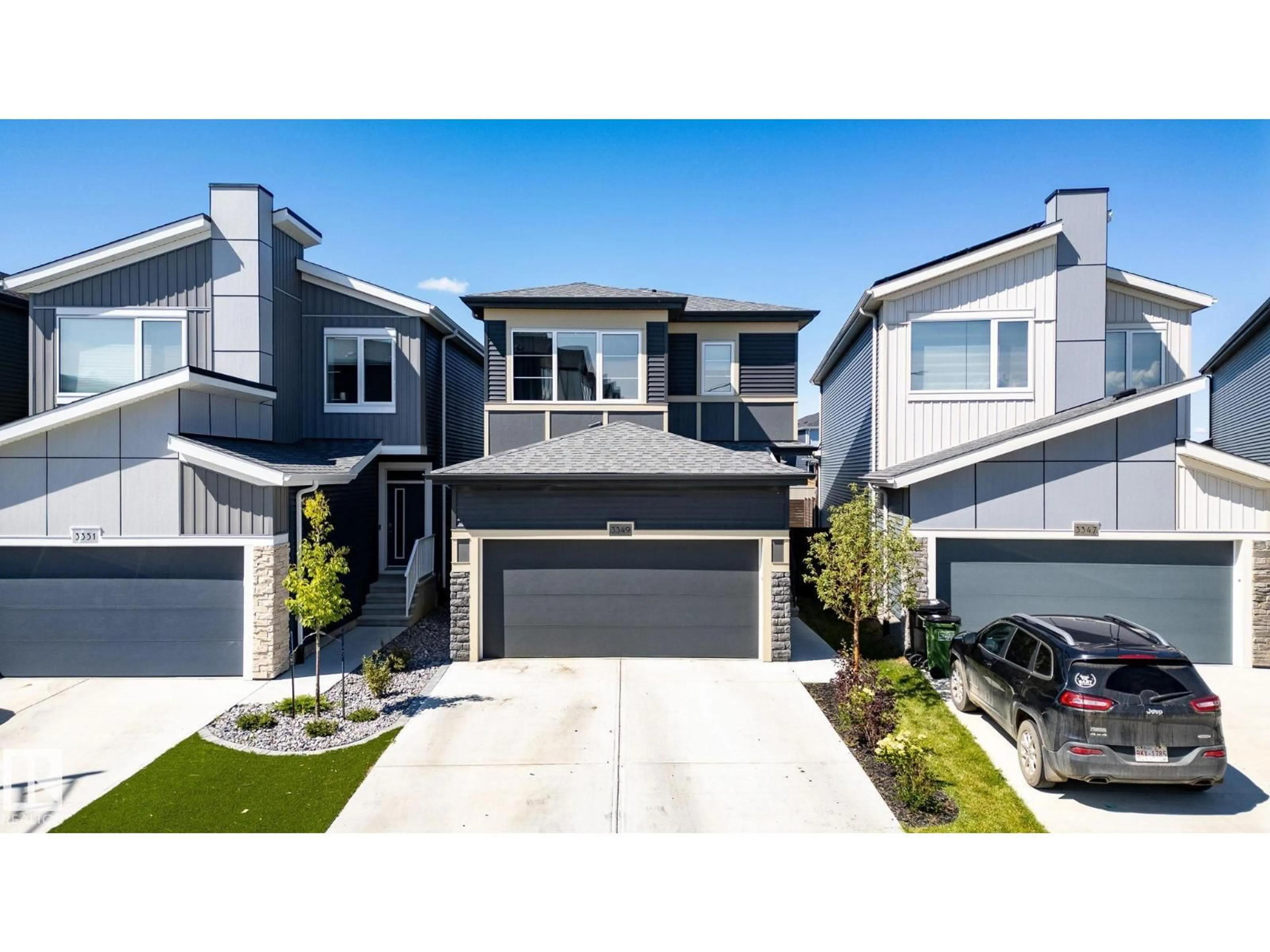 Home with vinyl exterior material, street for SW - 3349 KULAY WY, Edmonton Alberta T6W5E7