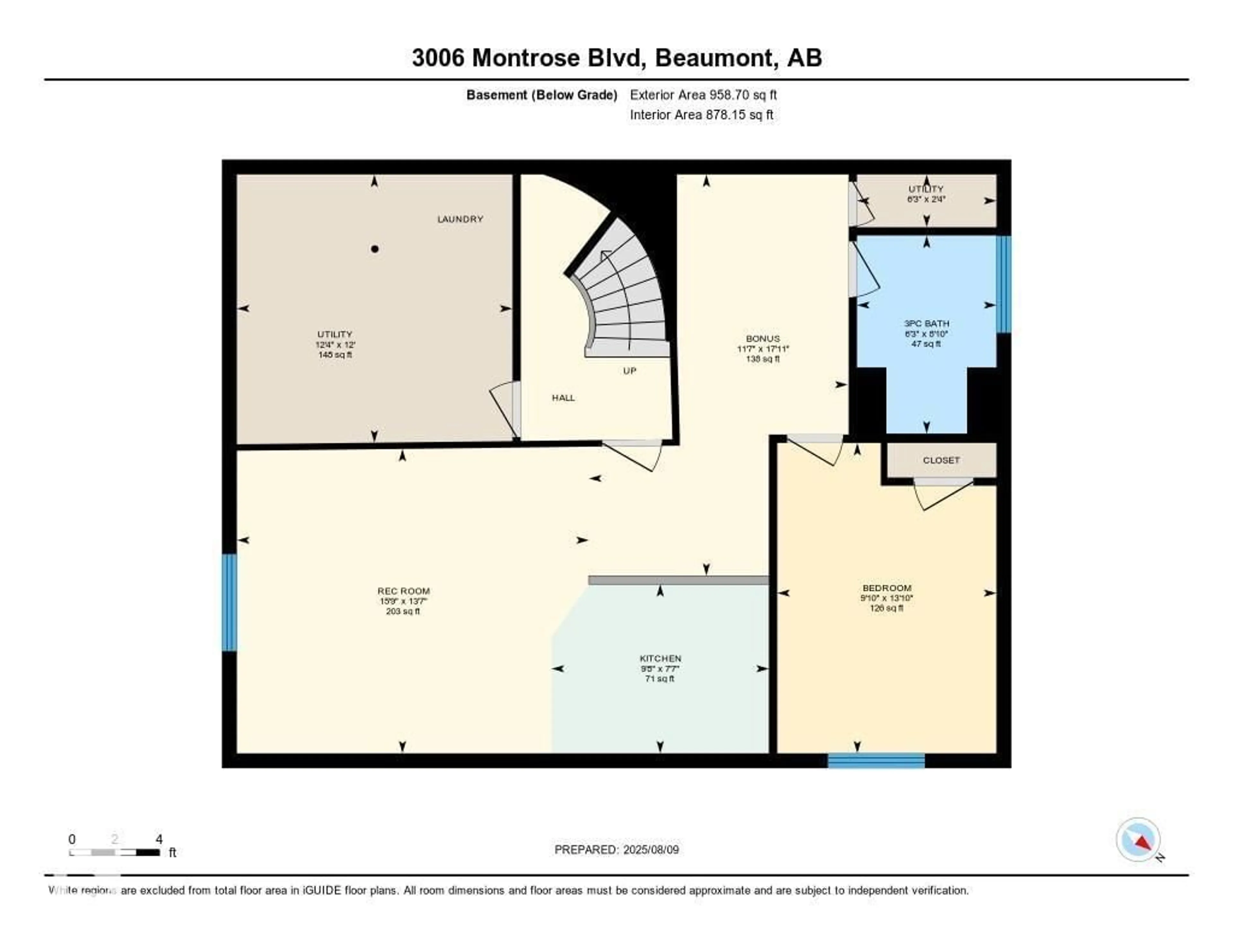 Floor plan for 3006 MONTROSE BV, Beaumont Alberta T4X0C1