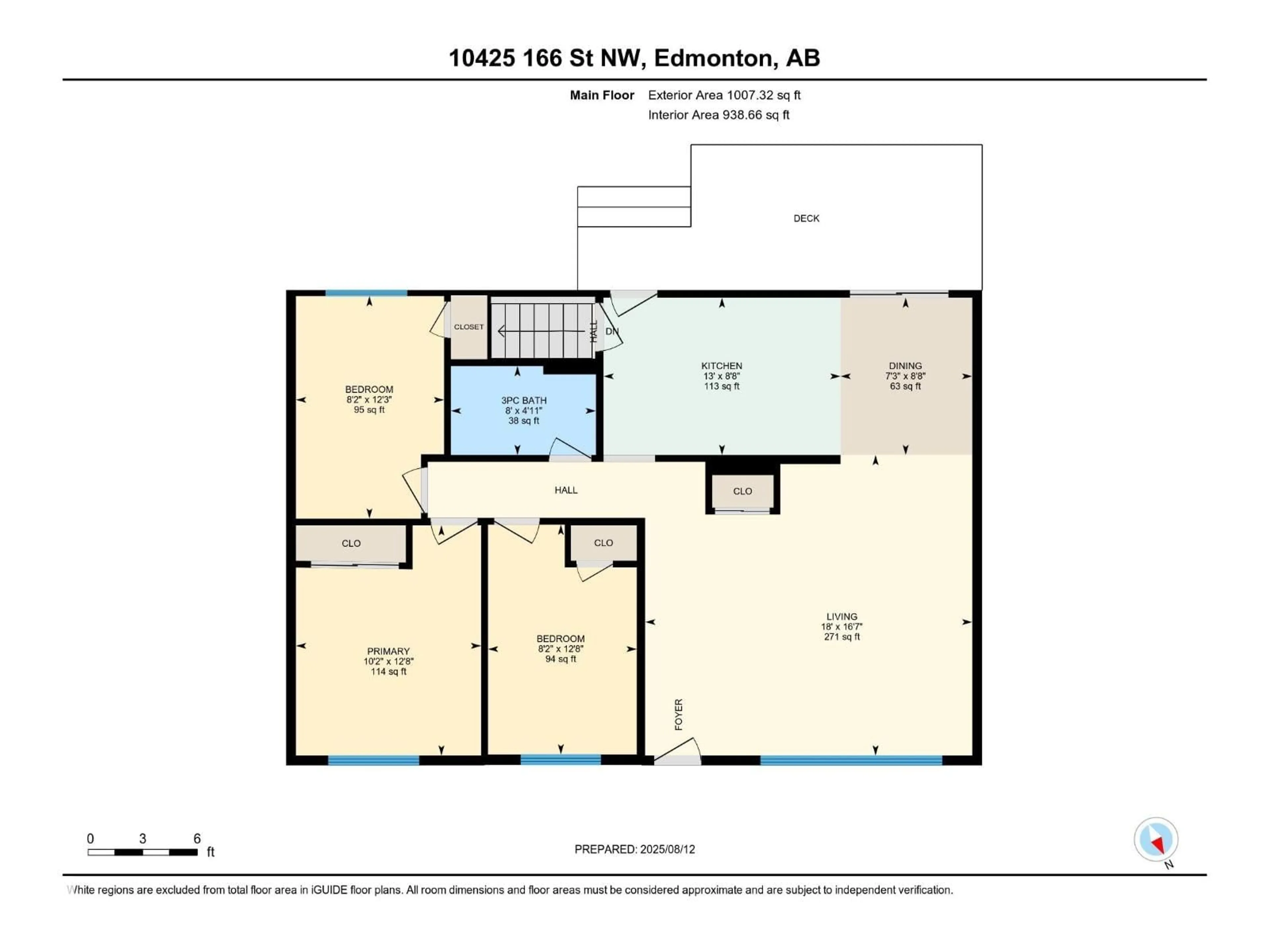 Floor plan for NW - 10425 166 ST, Edmonton Alberta T5P3V3