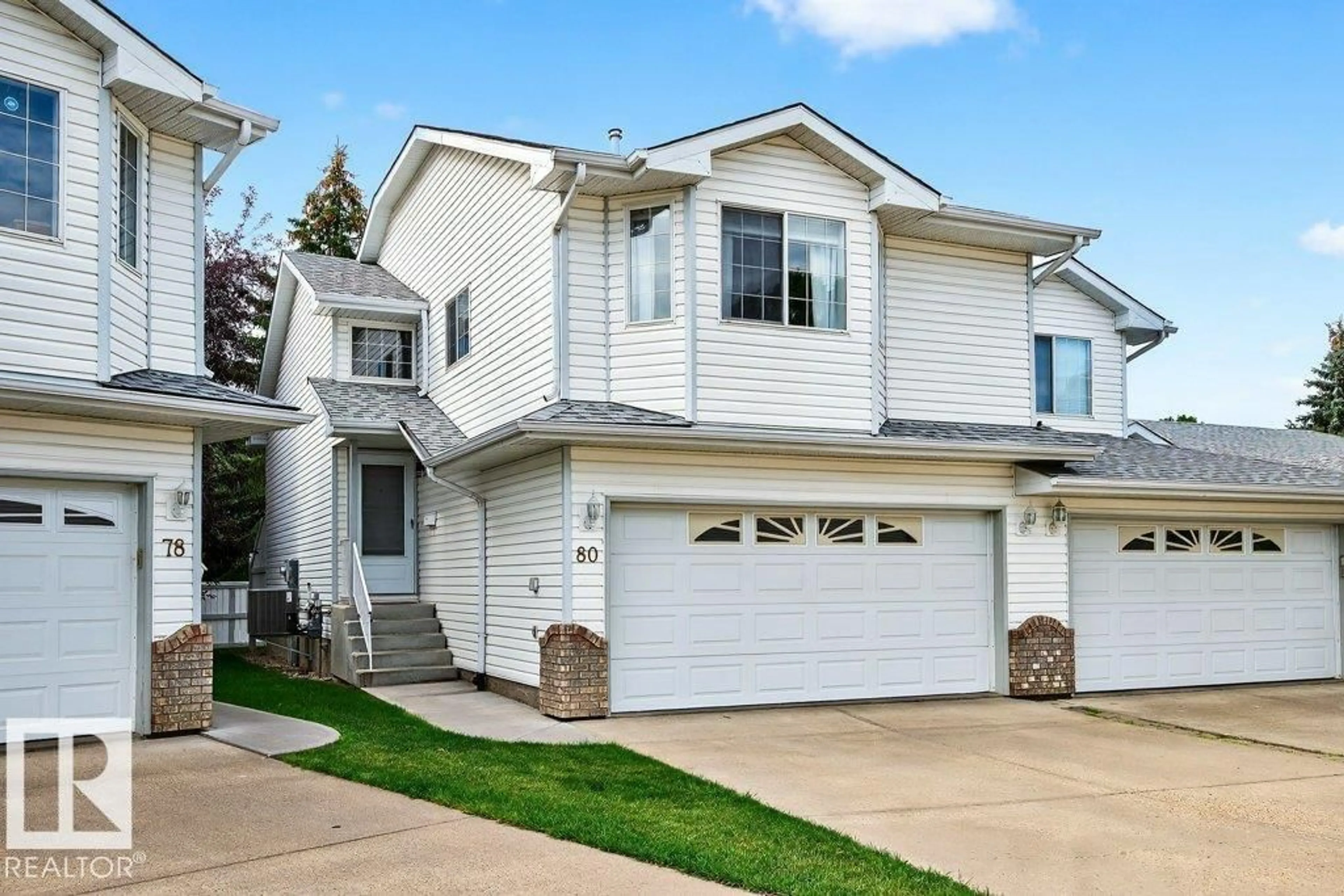 Home with vinyl exterior material, street for 3 - 80 POIRIER AV, St. Albert Alberta T8N6M6