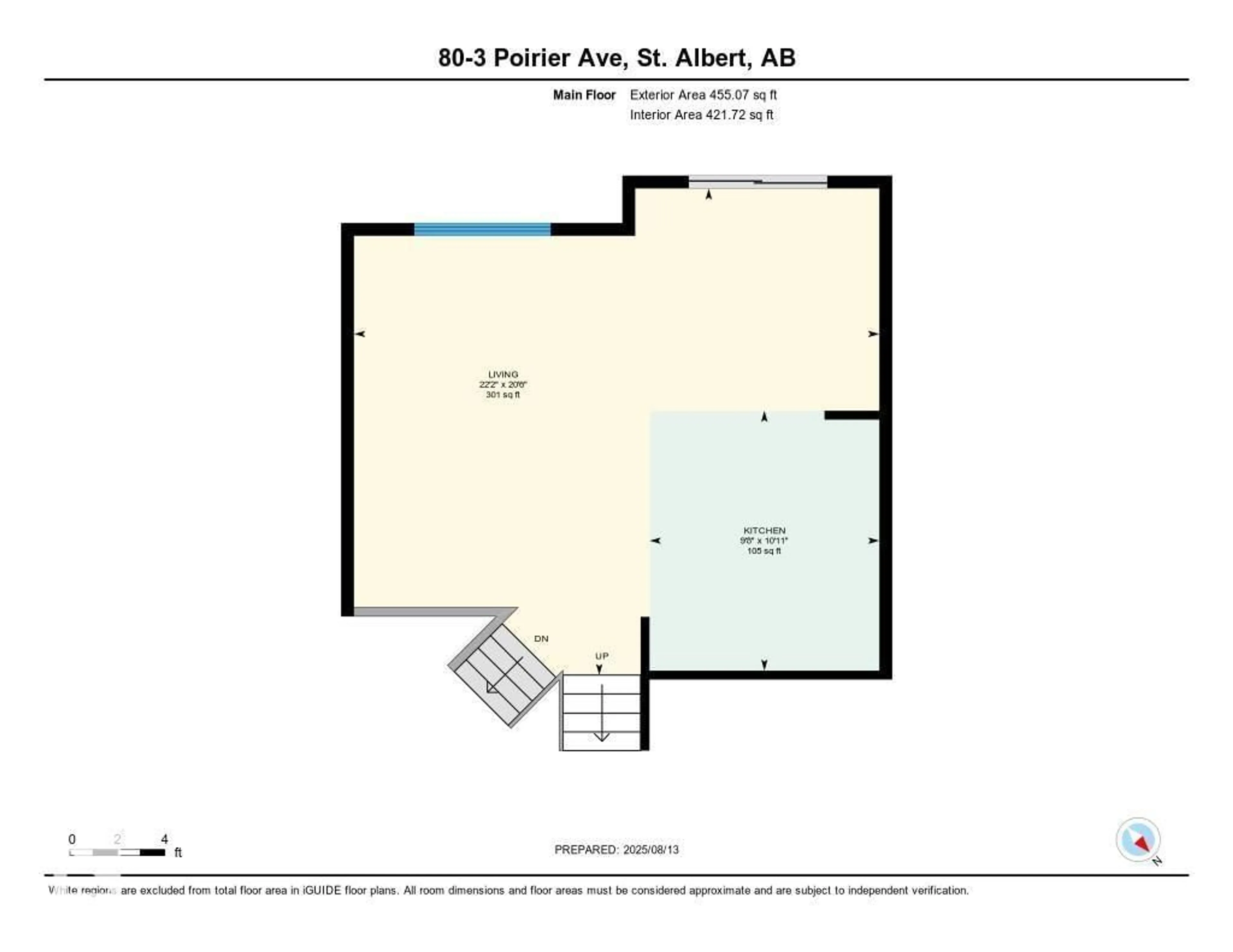 Floor plan for 3 - 80 POIRIER AV, St. Albert Alberta T8N6M6