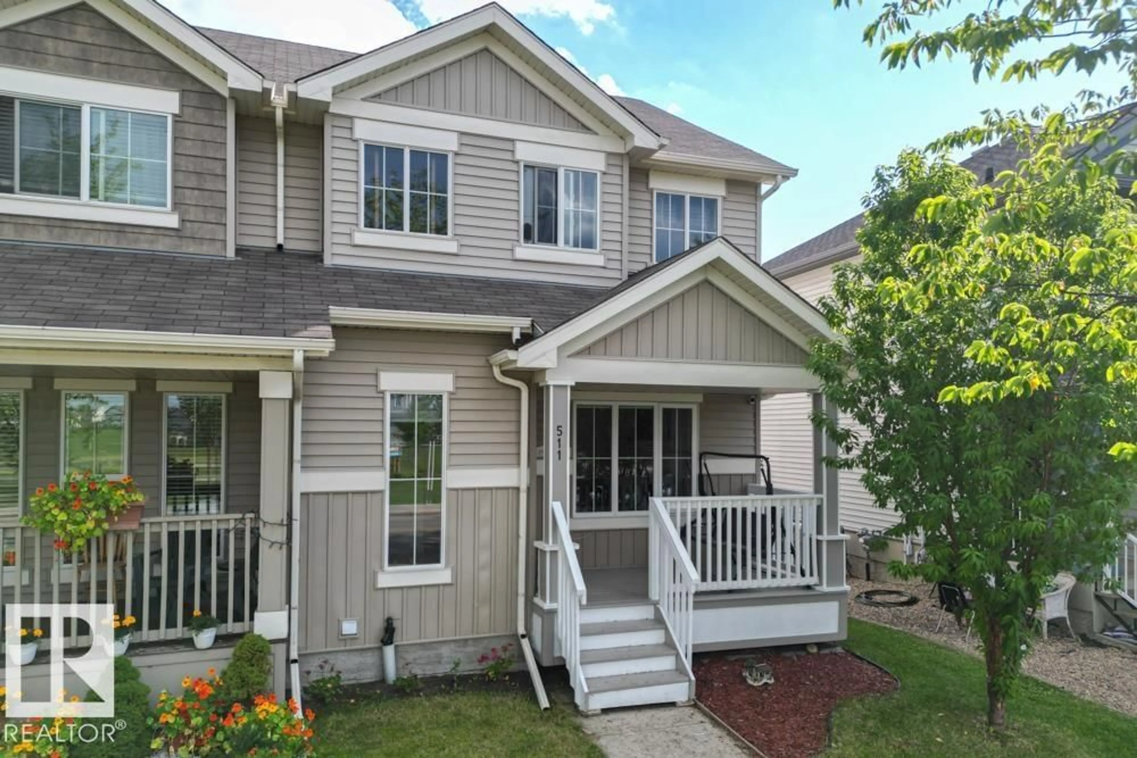 Home with vinyl exterior material, street for 511 WATT BV, Edmonton Alberta T6X0V8