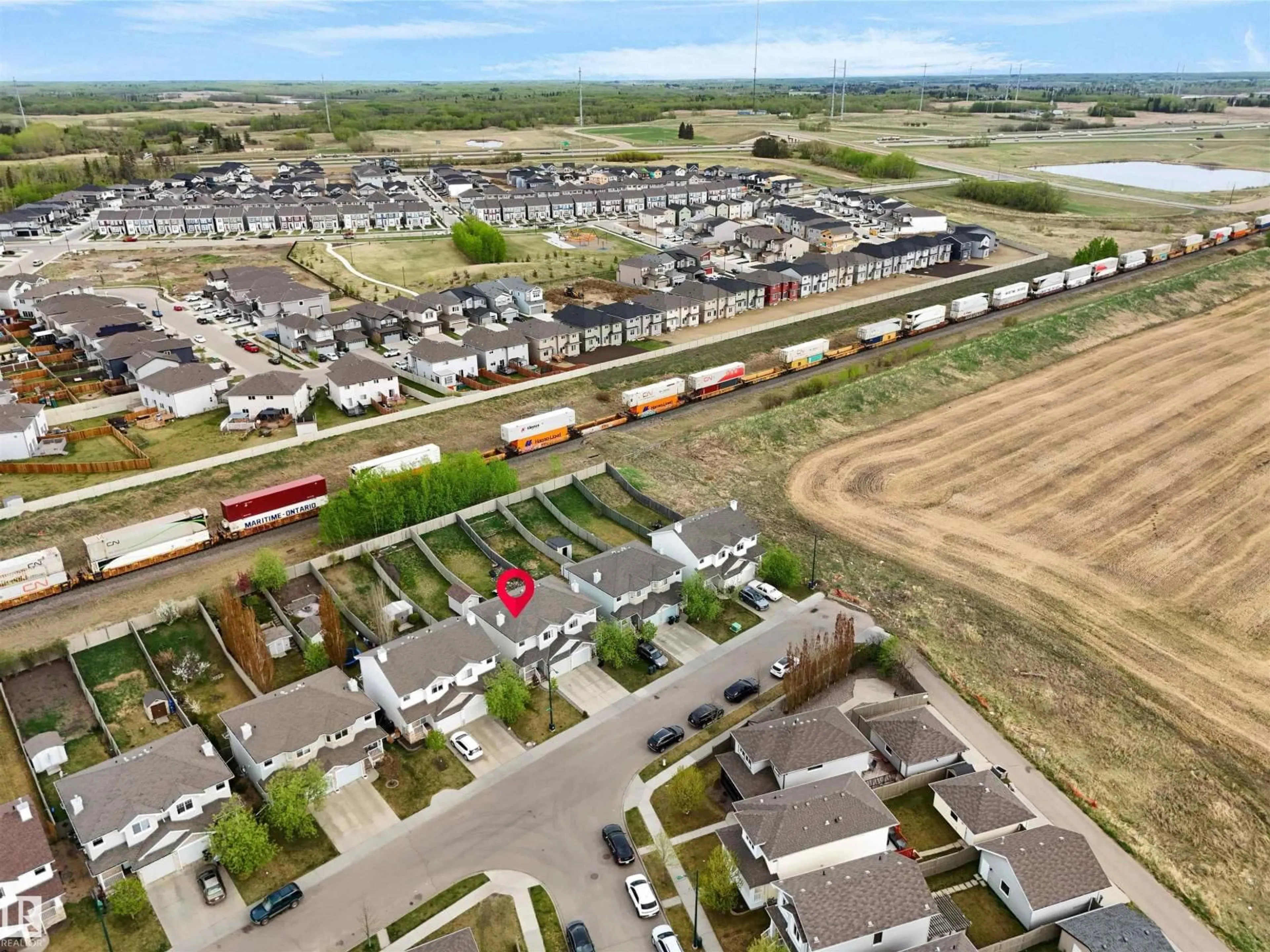 A pic from outside/outdoor area/front of a property/back of a property/a pic from drone, street for 3455 11 ST, Edmonton Alberta T6T0J8