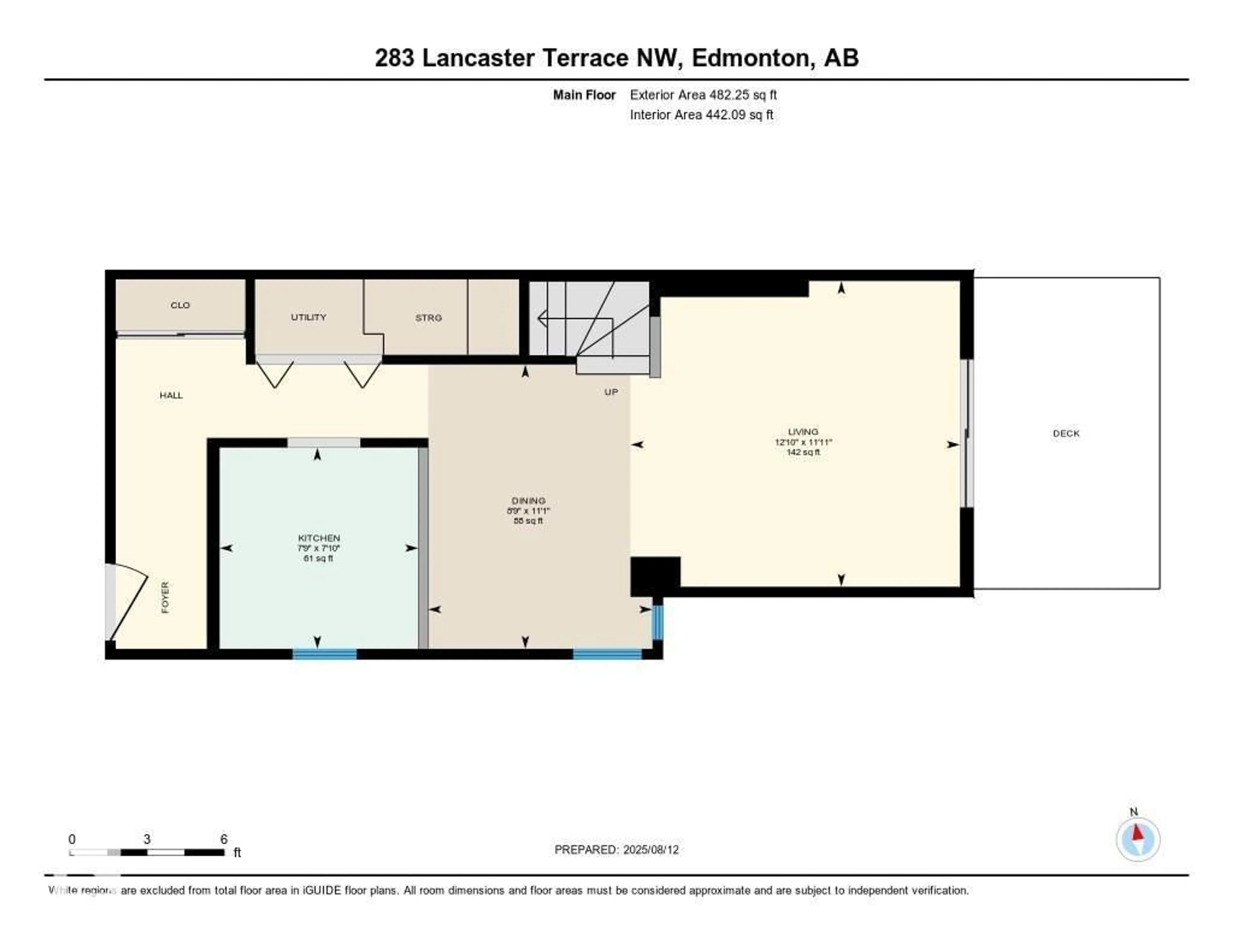 Floor plan for 283 LANCASTER TC, Edmonton Alberta T5X5T6