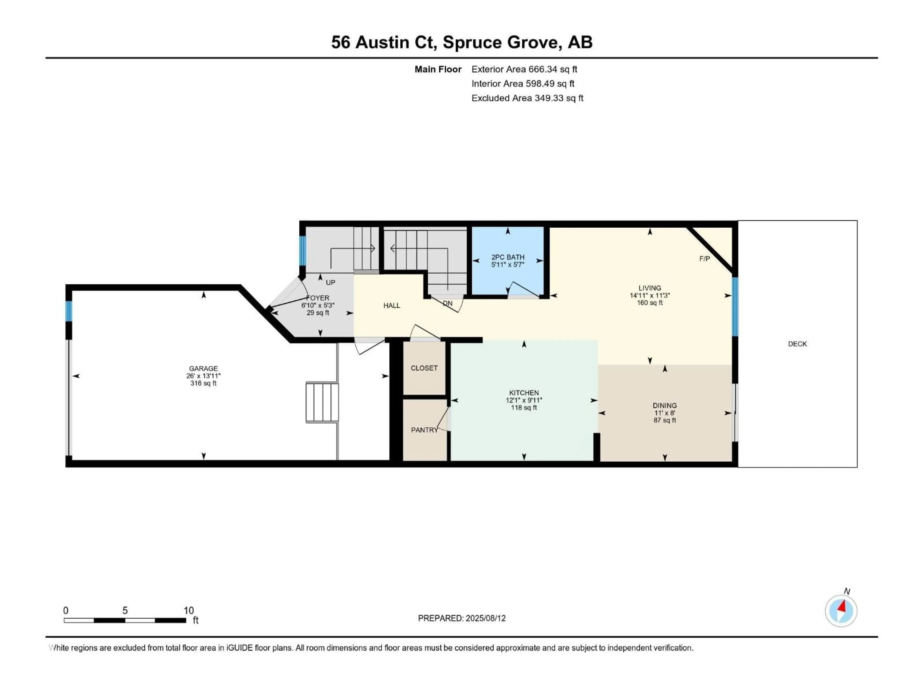 Floor plan for 56 AUSTIN, Spruce Grove Alberta T7X0N4