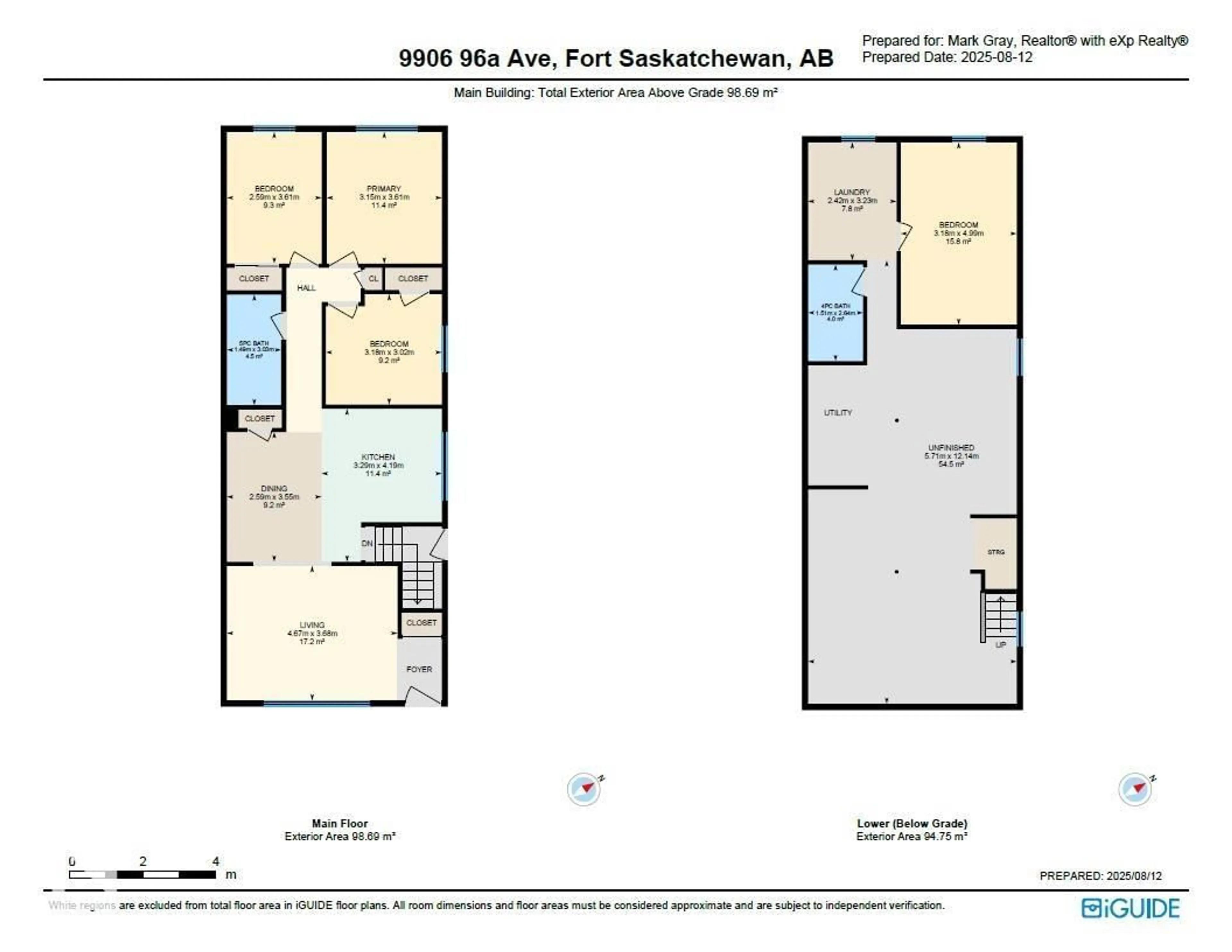 Floor plan for 9906 96A AV, Fort Saskatchewan Alberta T8L1P6