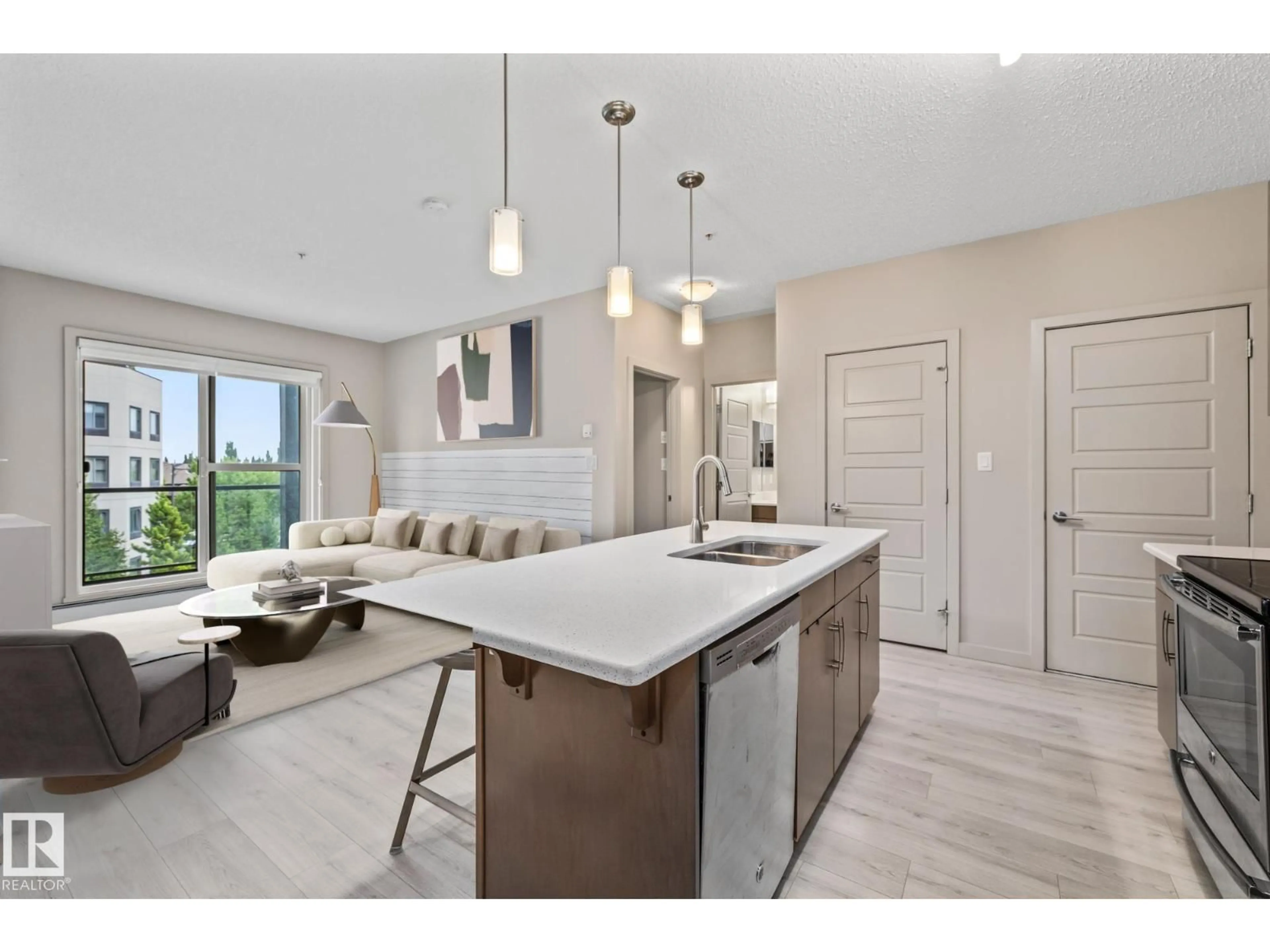 Open concept kitchen, unknown for #303 - 320 AMBLESIDE LINK LI, Edmonton Alberta T6W2Z9