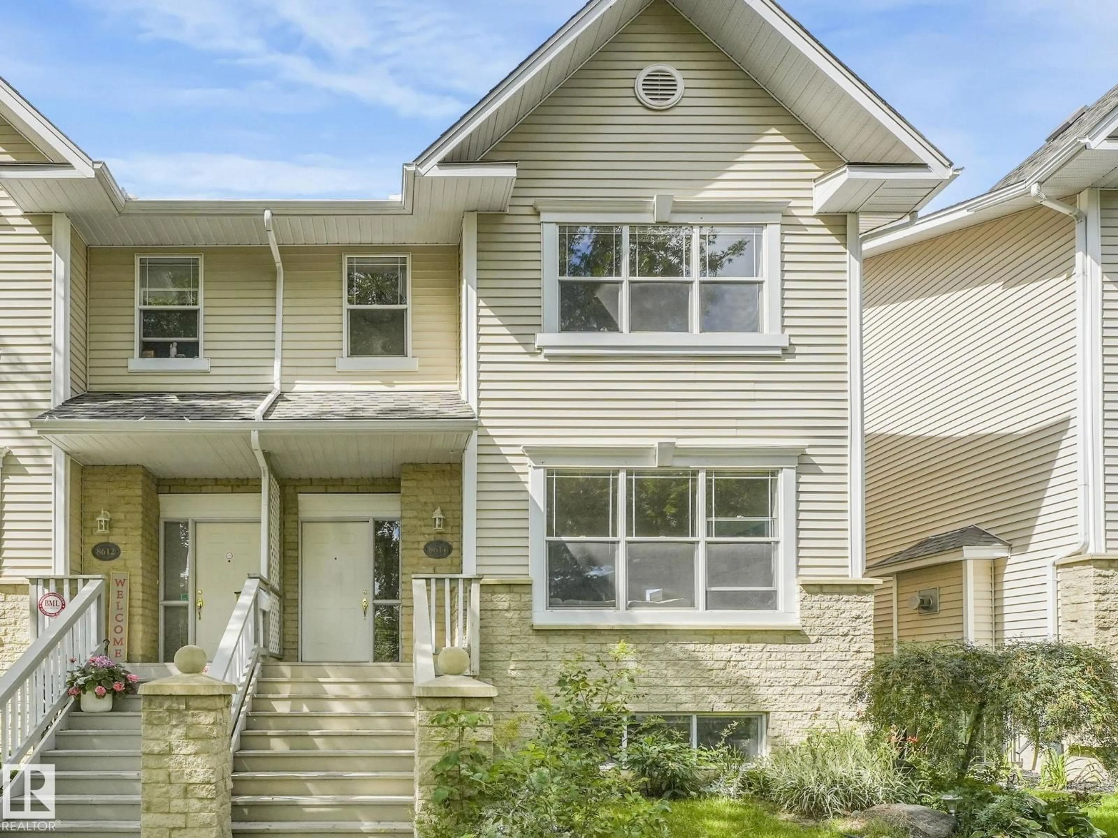 Home with vinyl exterior material, street for 8614 108A ST NW, Edmonton Alberta T6E4M8