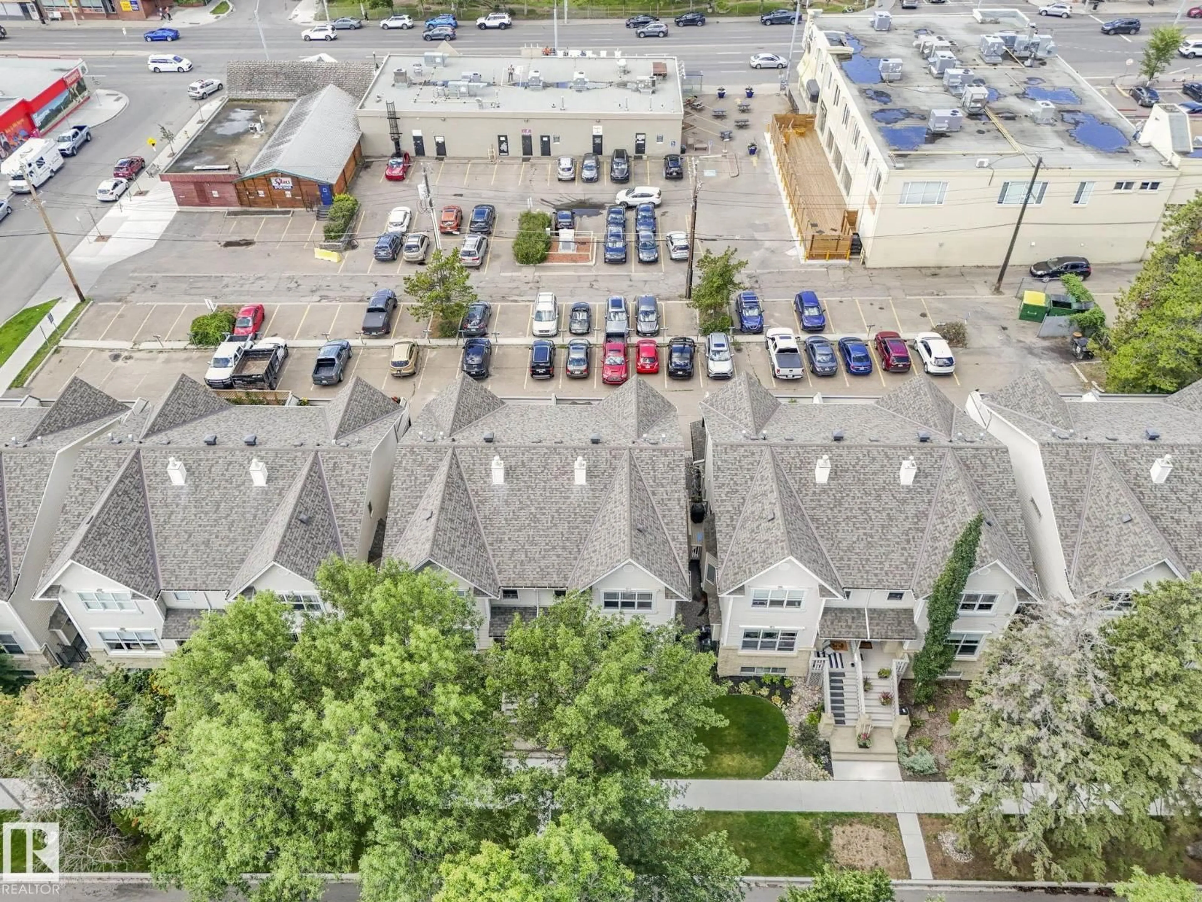 A pic from outside/outdoor area/front of a property/back of a property/a pic from drone, city buildings view from balcony for 8614 108A ST NW, Edmonton Alberta T6E4M8