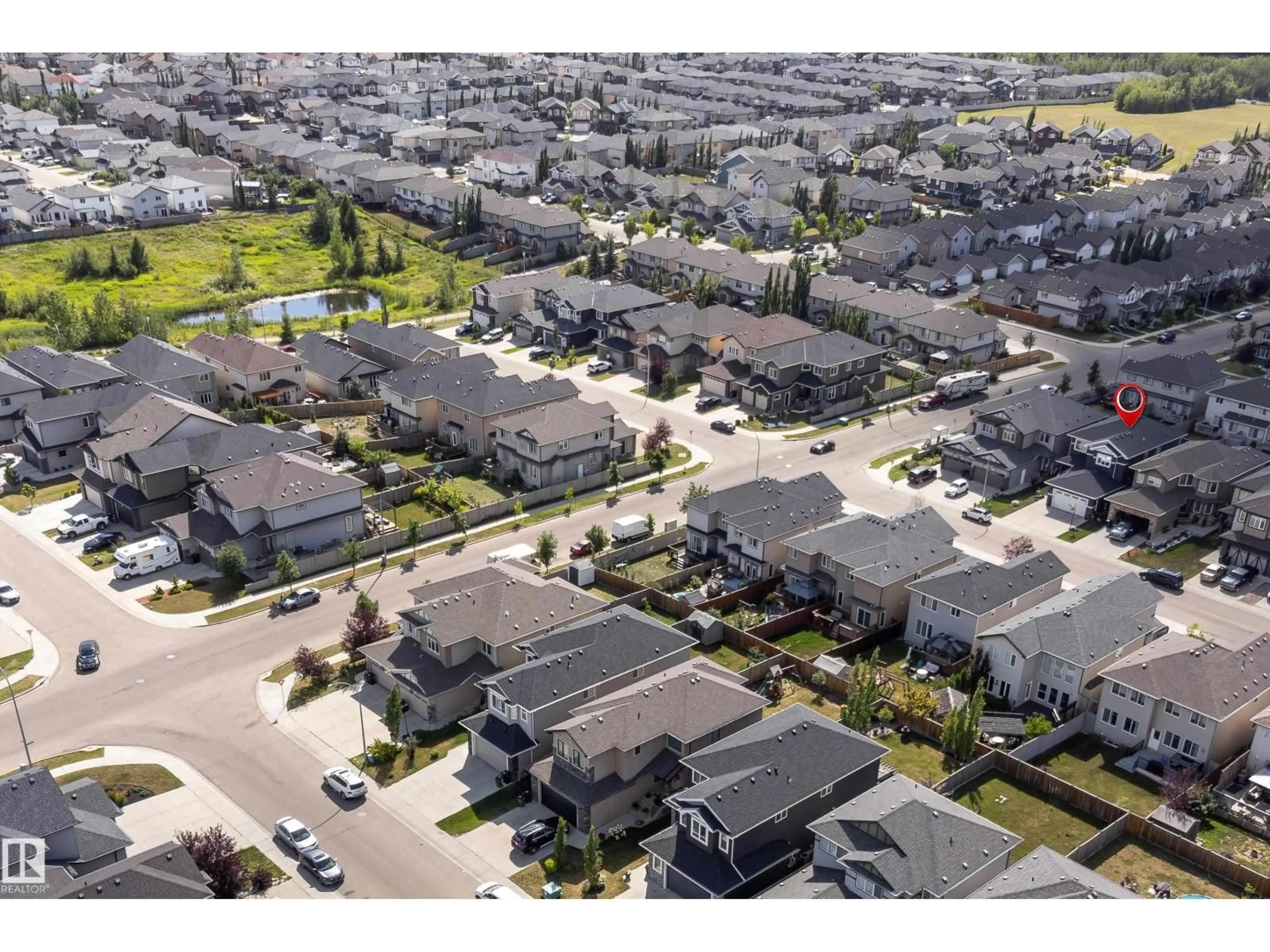 A pic from outside/outdoor area/front of a property/back of a property/a pic from drone, street for NW - 16508 133 ST, Edmonton Alberta T6V0J6