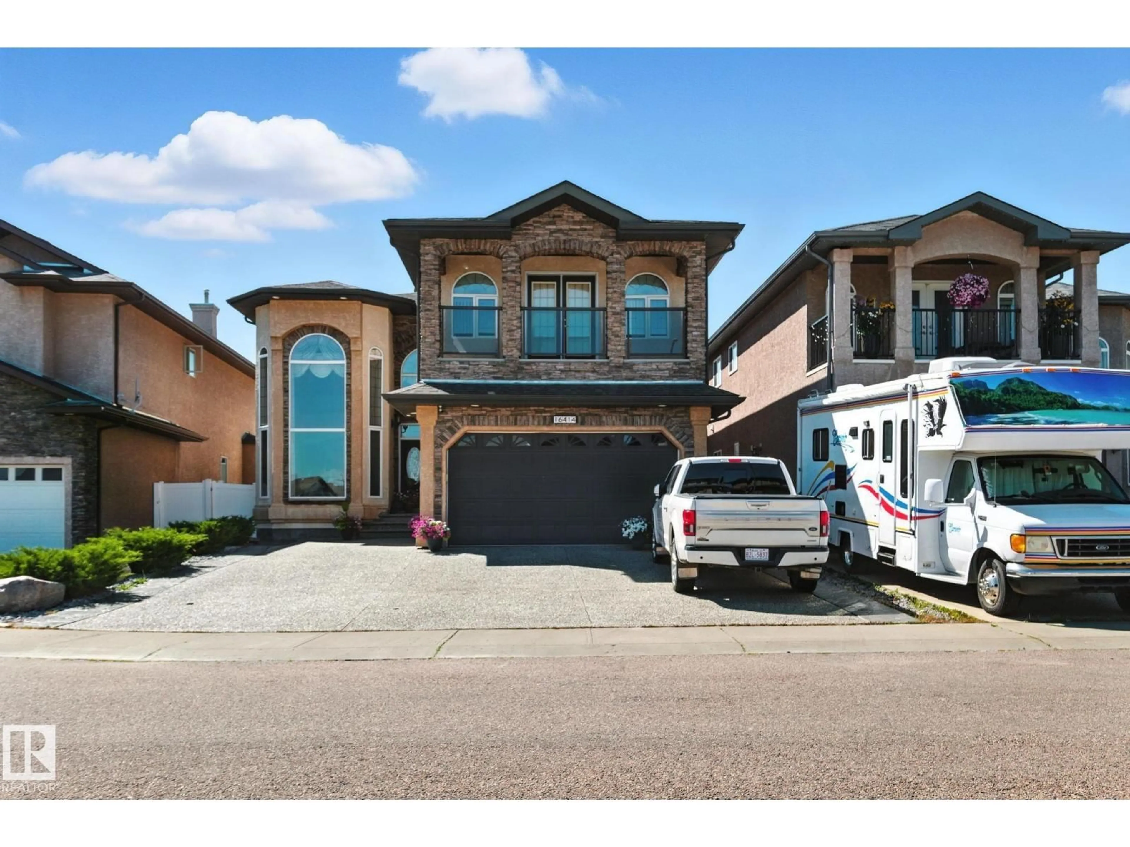 Home with brick exterior material, street for 16414 60A ST, Edmonton Alberta T5Y0G4
