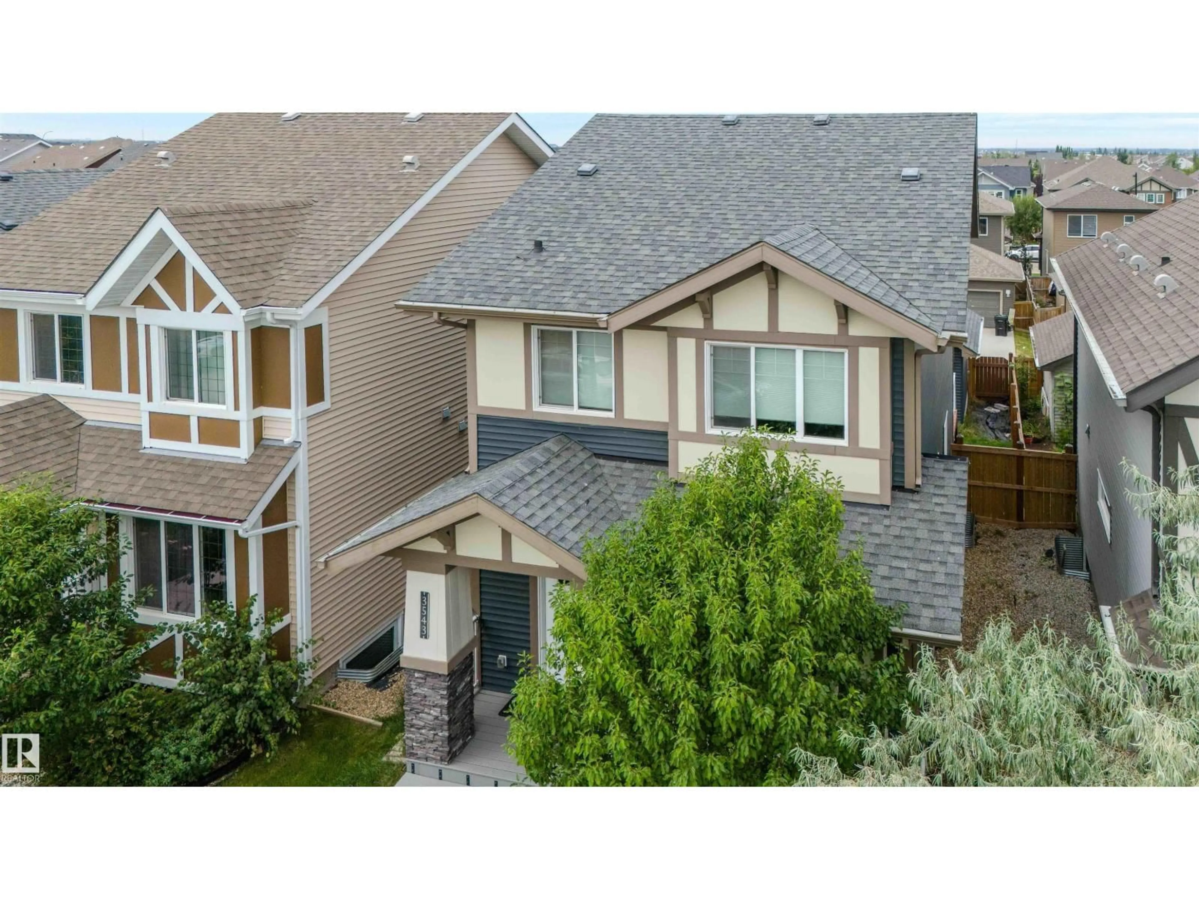 A pic from outside/outdoor area/front of a property/back of a property/a pic from drone, unknown for SW SW - 3543 WEIDLE WY, Edmonton Alberta T6X1Z5