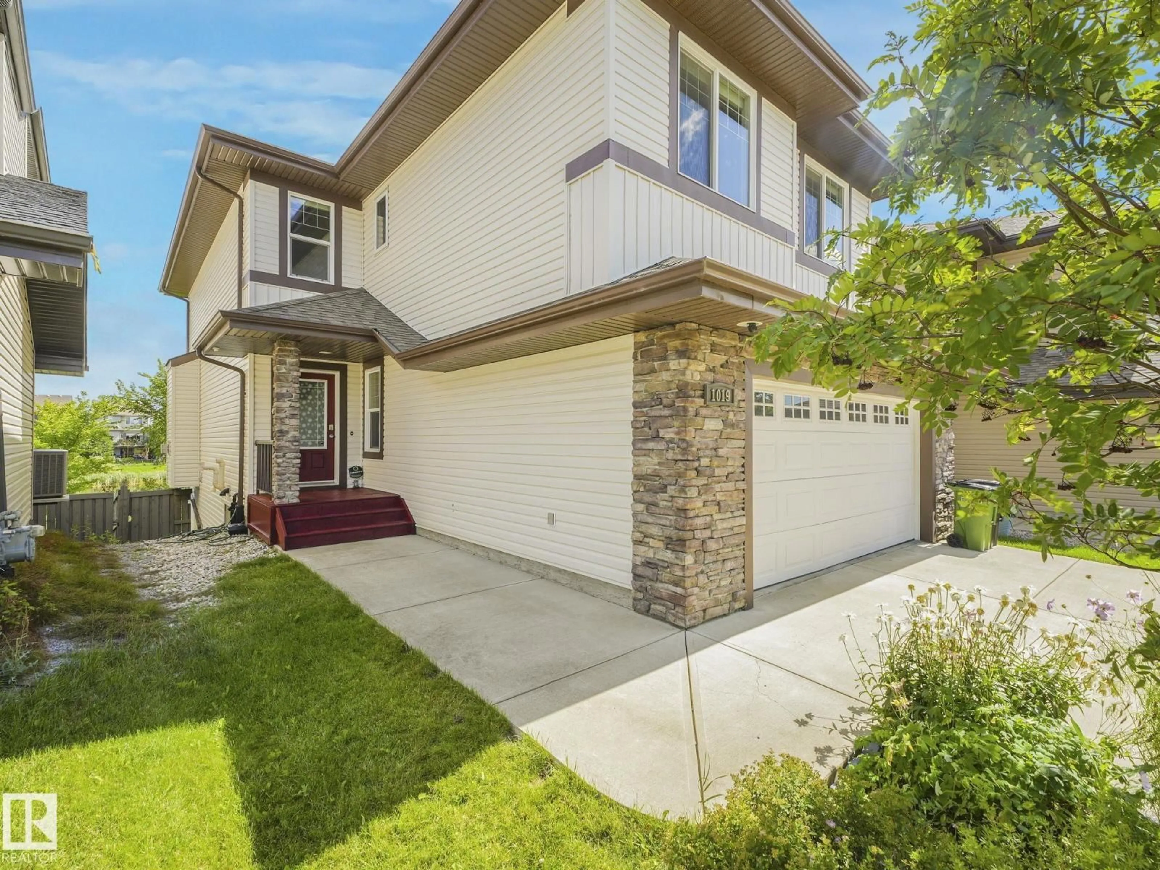 Home with brick exterior material, street for SW - 1019 174 ST, Edmonton Alberta T6W1Z6