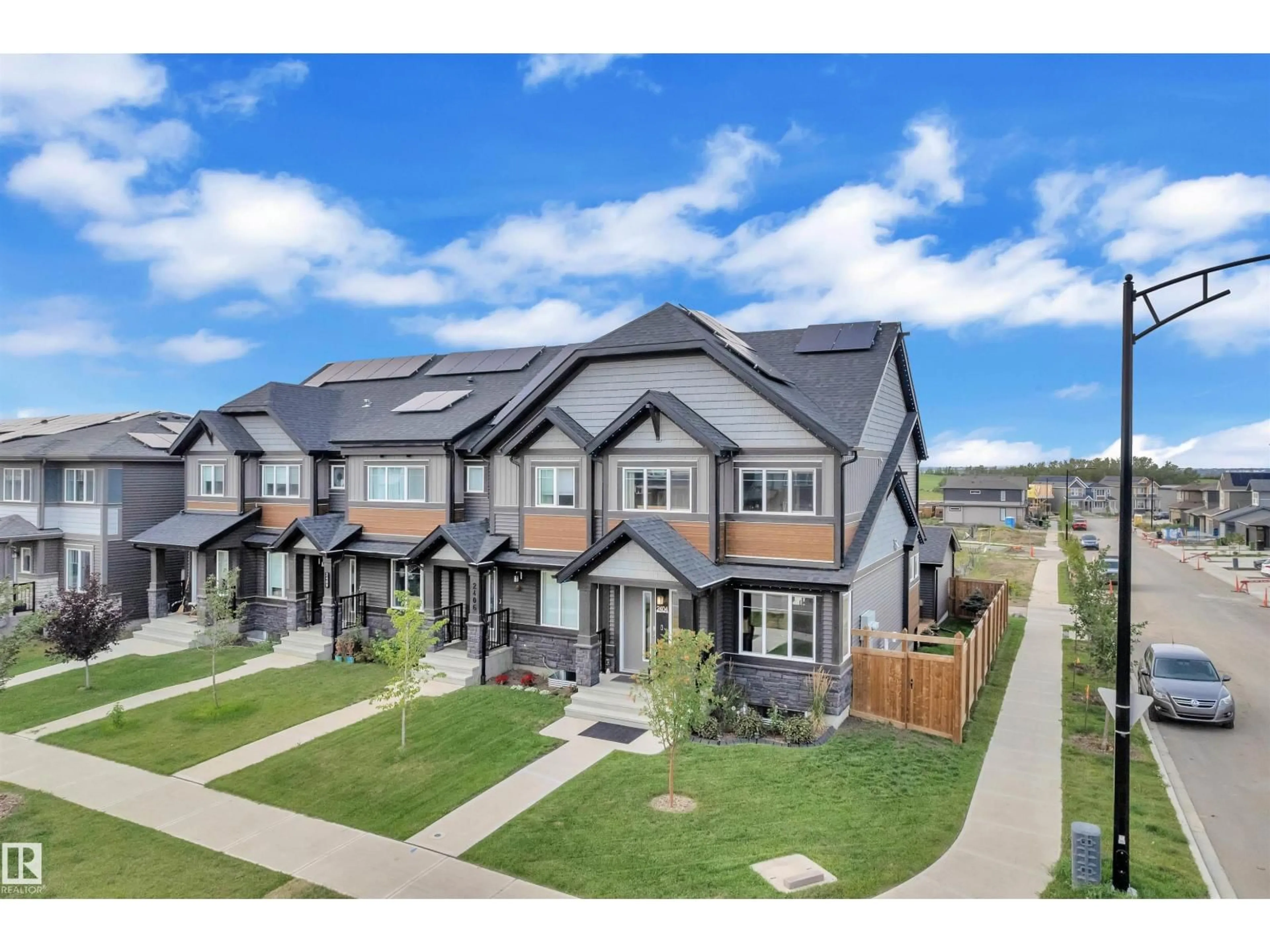A pic from outside/outdoor area/front of a property/back of a property/a pic from drone, mountain view for 2404 TRUMPTER WY, Edmonton Alberta T5S0R9
