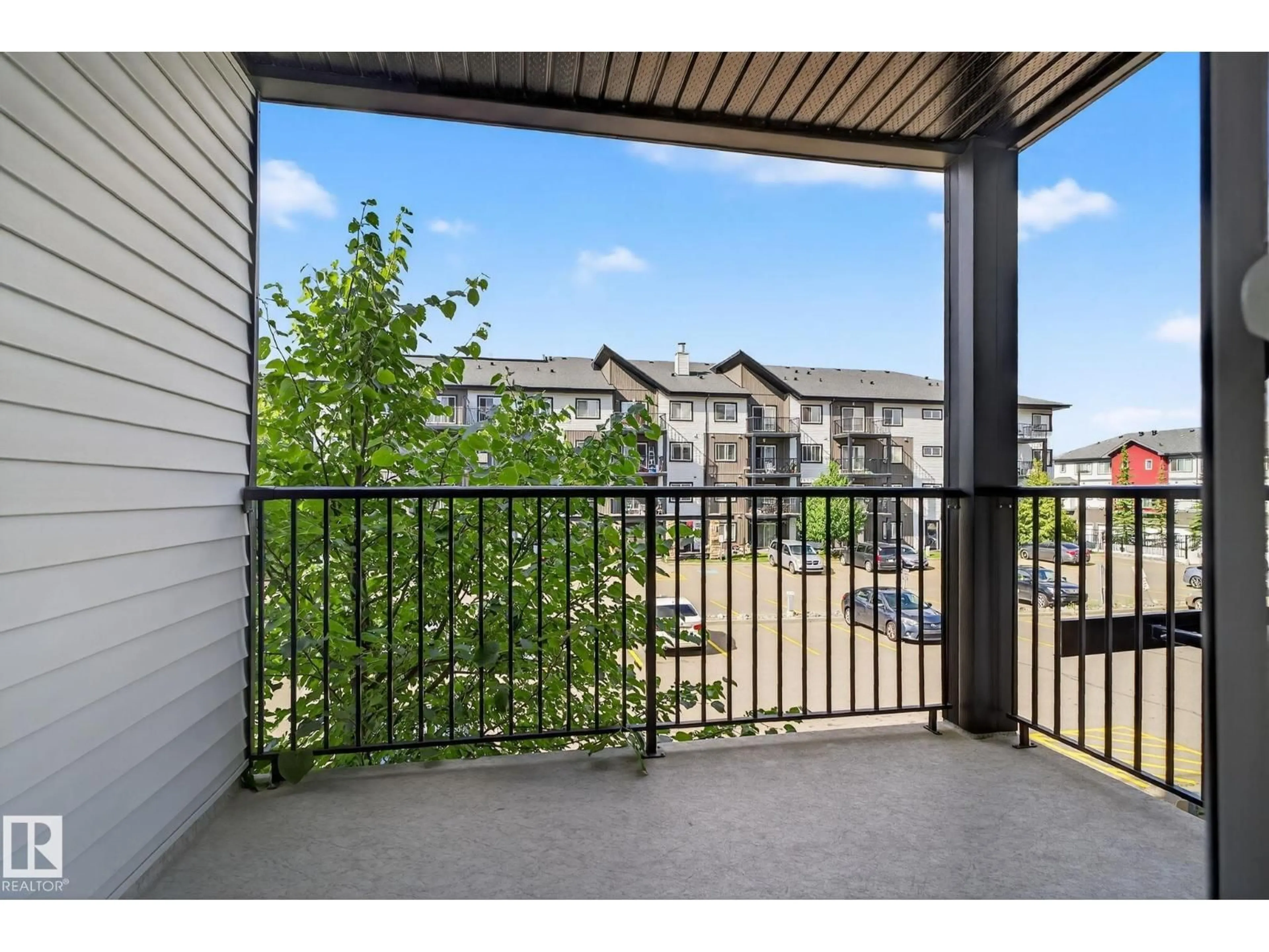 Patio, water/lake/river/ocean view for 209 - 3353 16A AV NW, Edmonton Alberta T6T0V4