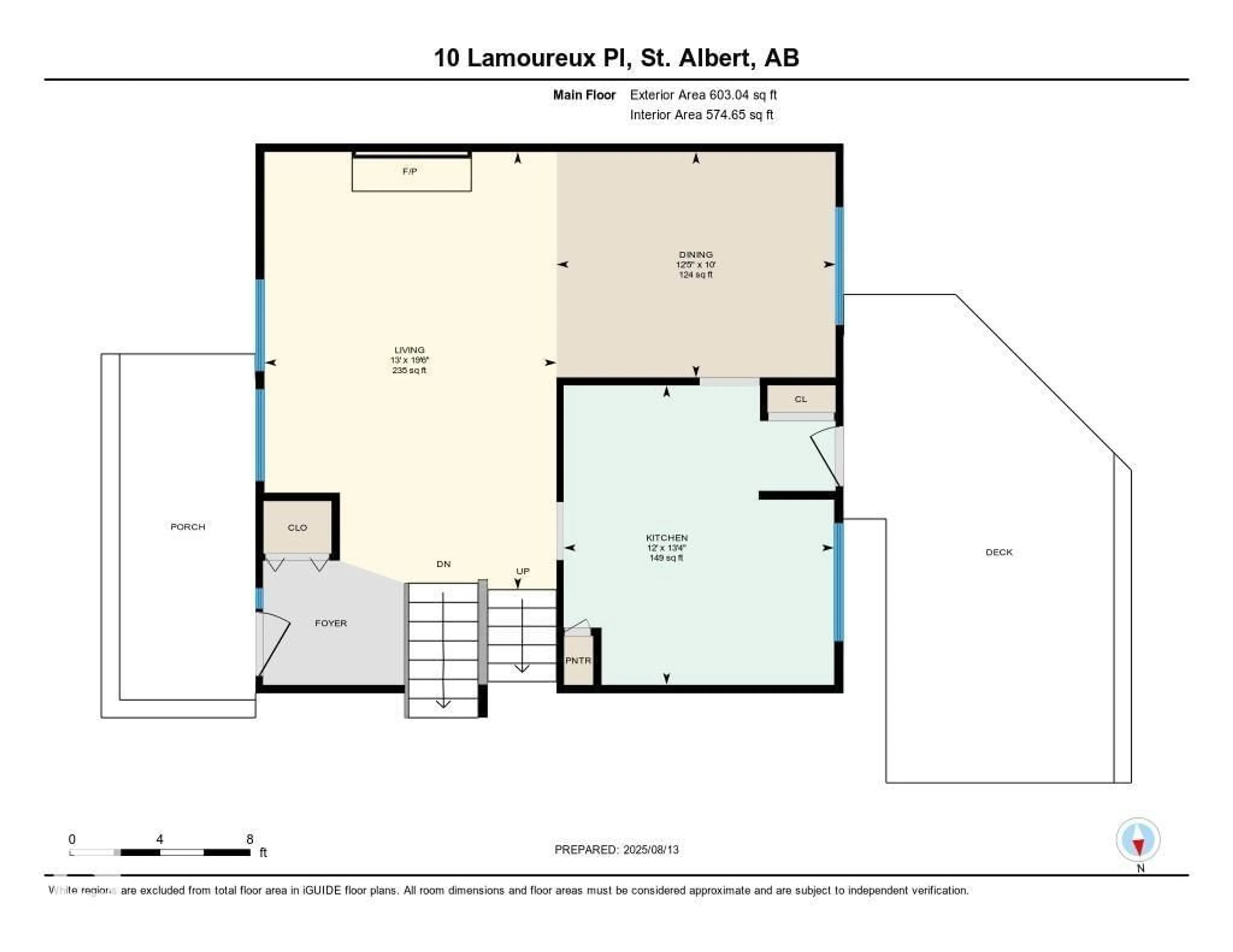 Floor plan for 10 LAMOUREUX PL, St. Albert Alberta T8N2J4