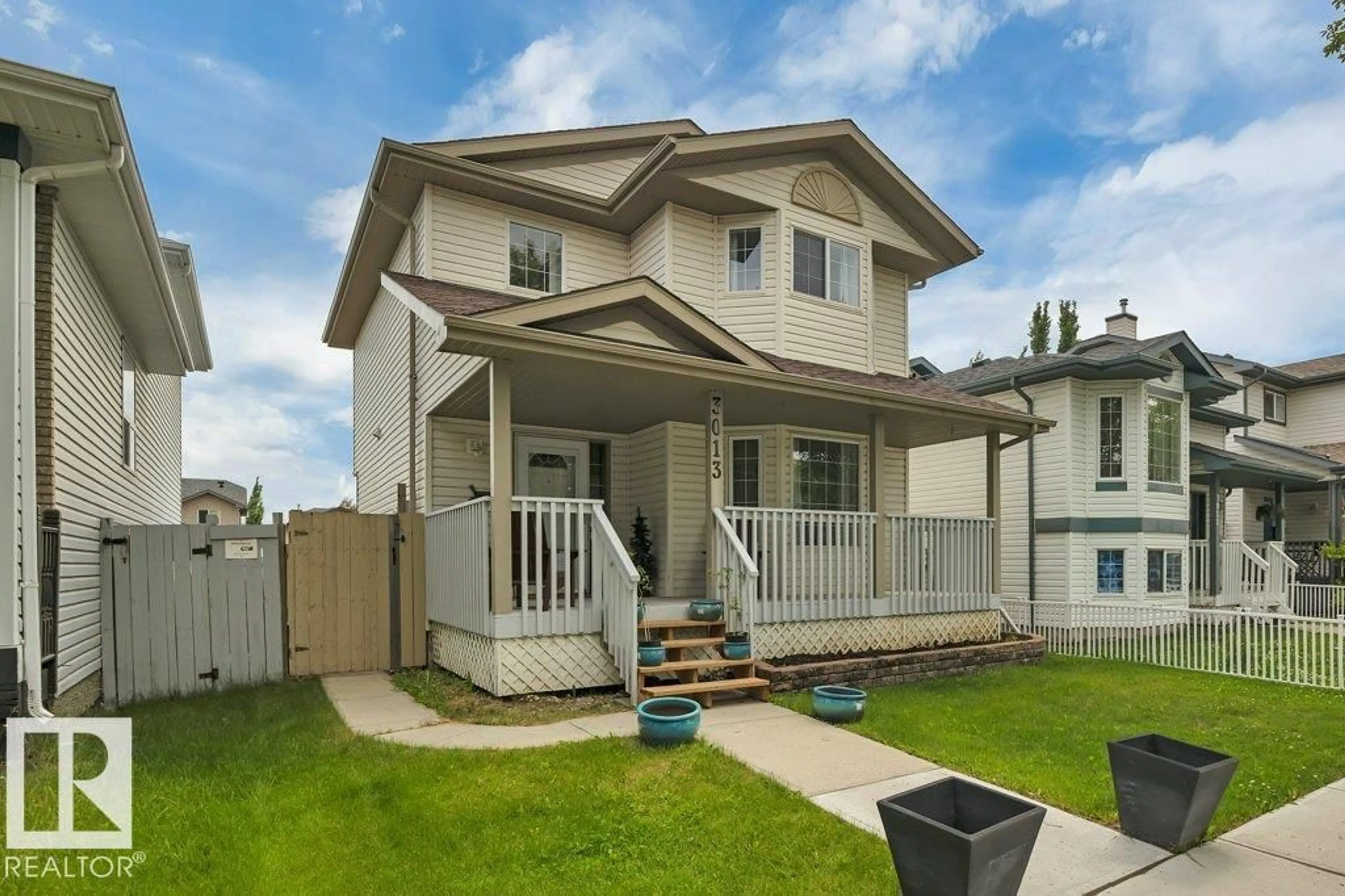 Home with vinyl exterior material, street for 3013 49 ST, Beaumont Alberta T4X1S6