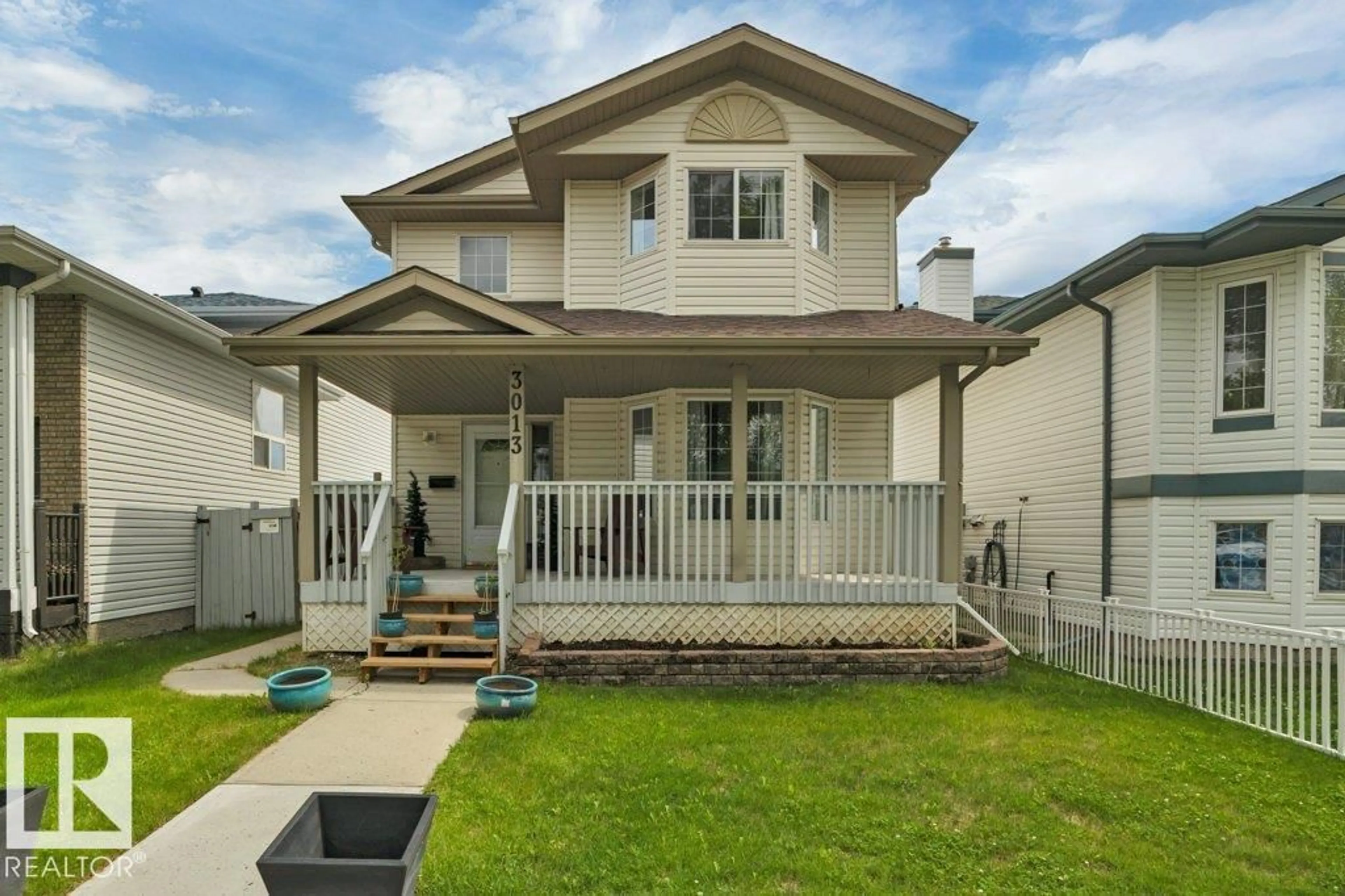 Home with vinyl exterior material, street for 3013 49 ST, Beaumont Alberta T4X1S6