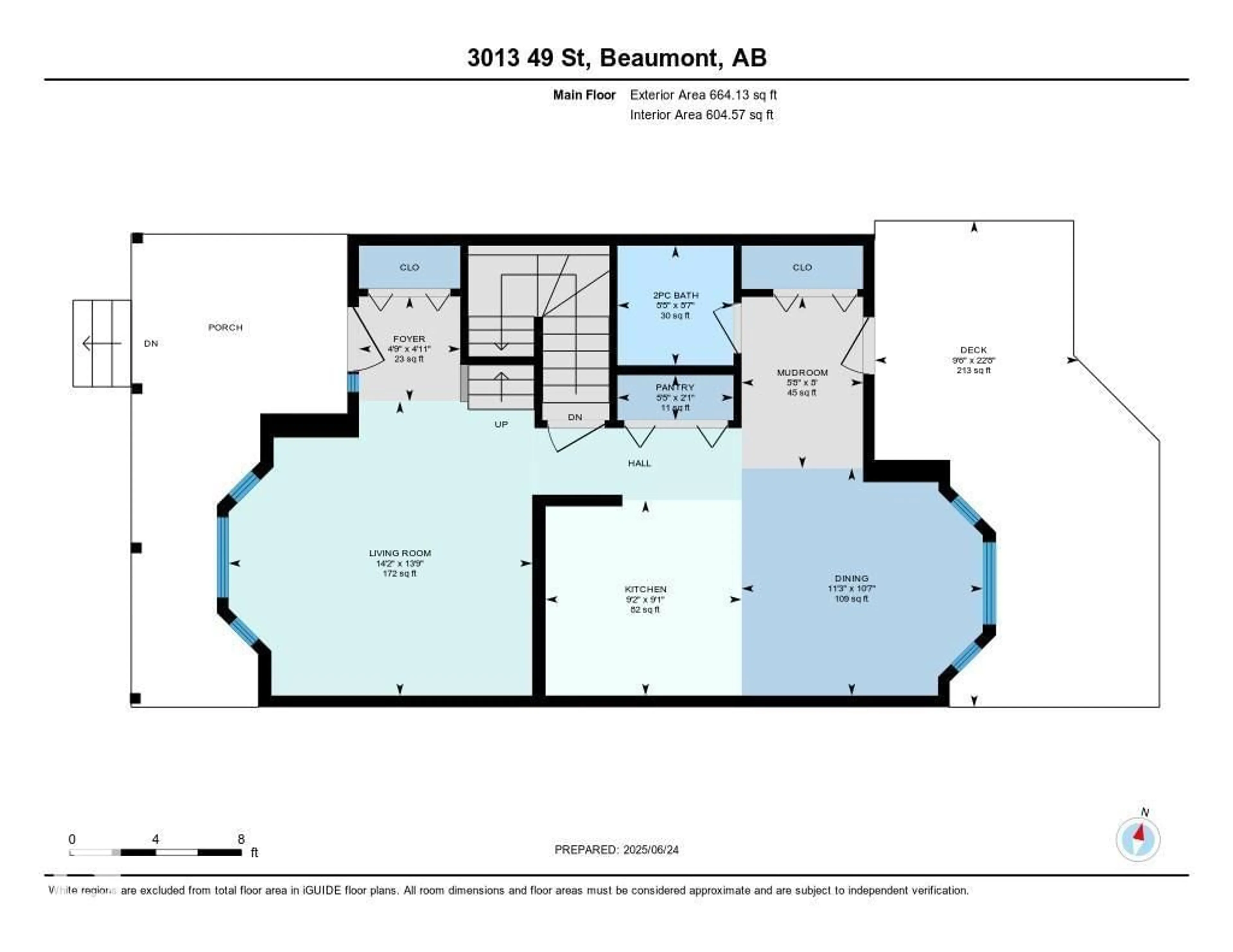 Floor plan for 3013 49 ST, Beaumont Alberta T4X1S6