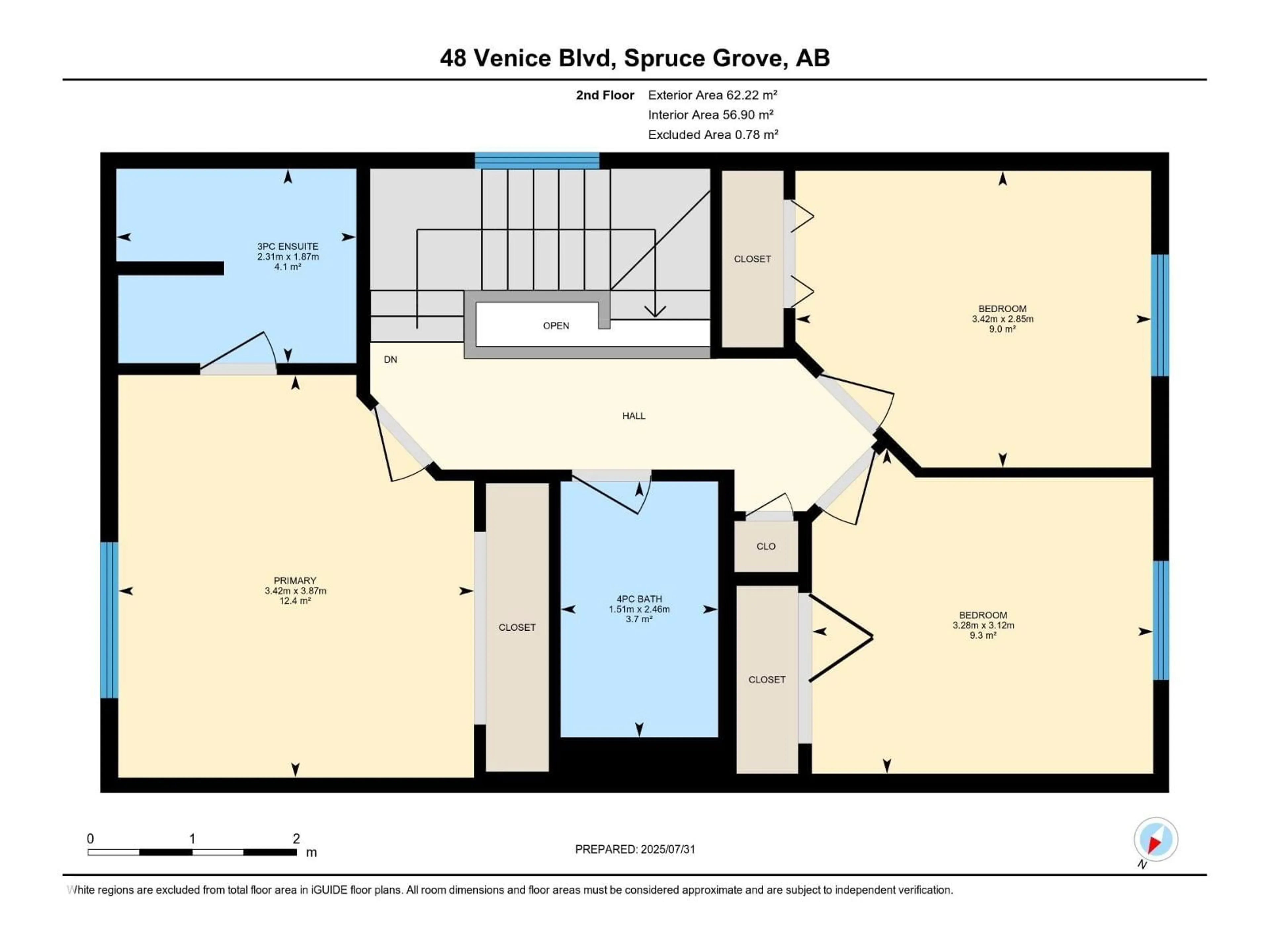 Floor plan for 48 VENICE BV, Spruce Grove Alberta T7X0B7