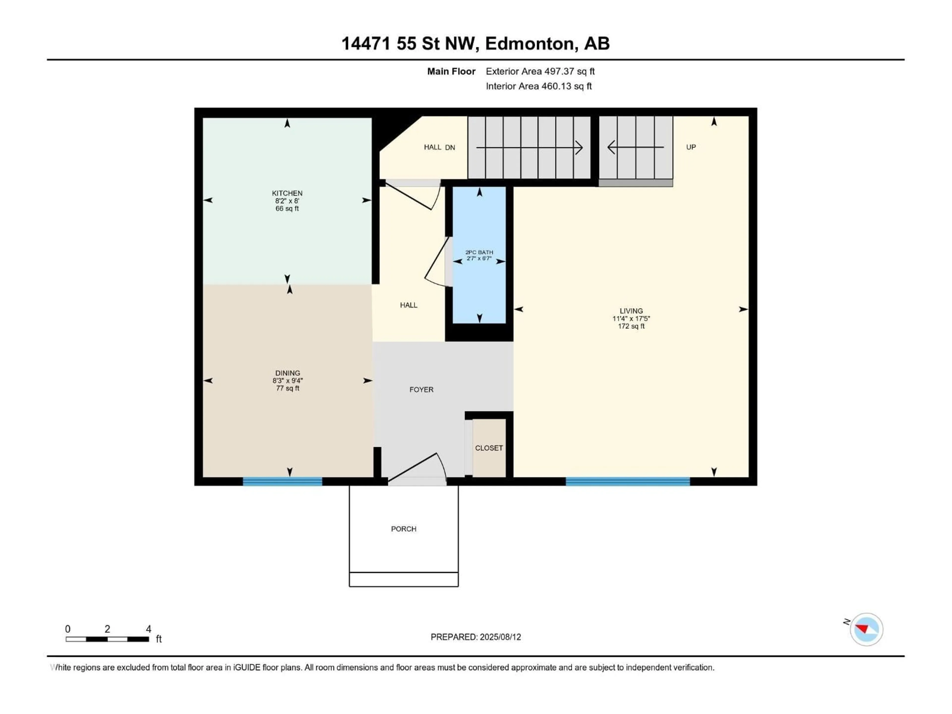Floor plan for 14471 55 ST, Edmonton Alberta T5A3N4
