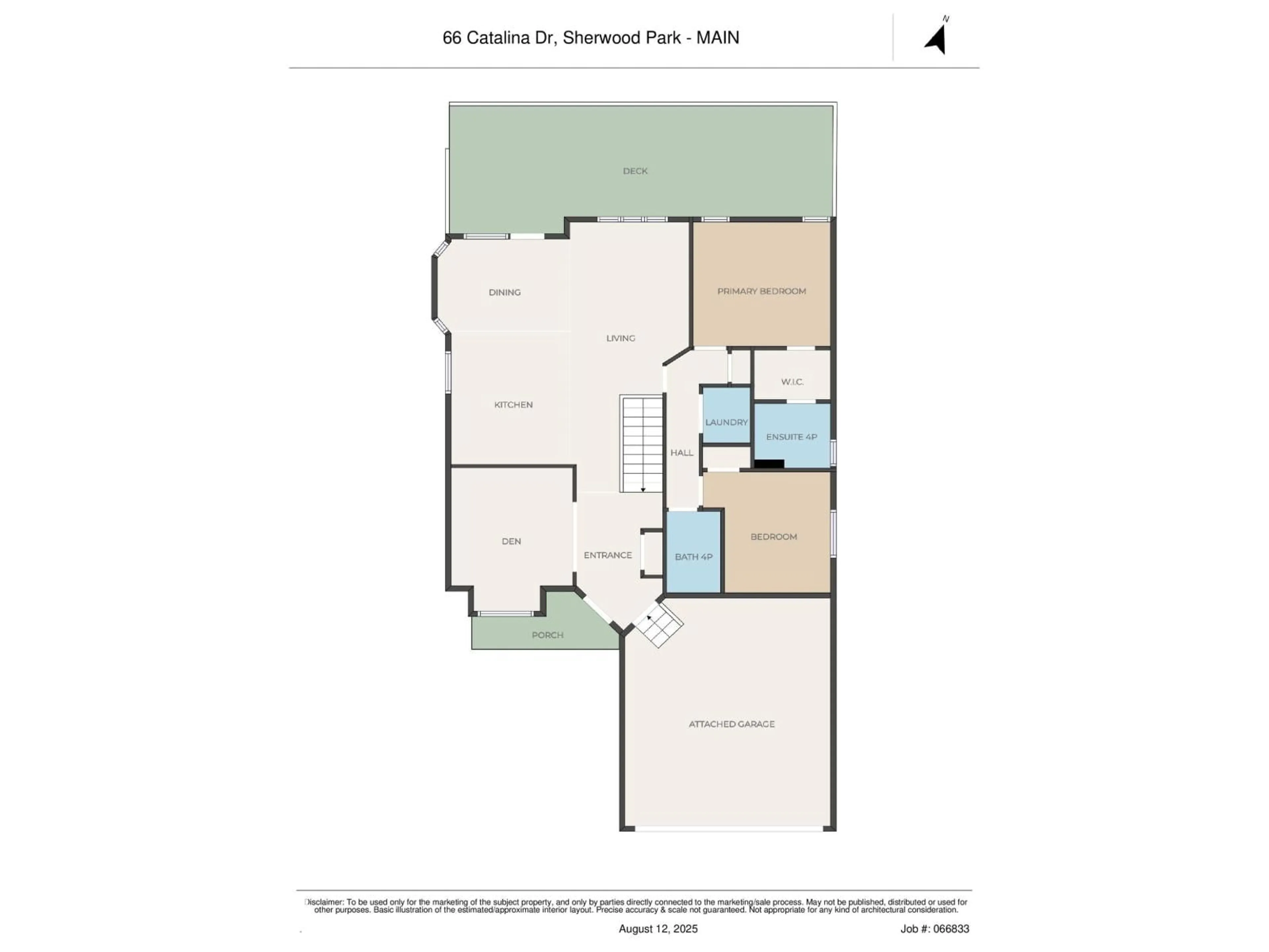Floor plan for 66 CATALINA DR, Sherwood Park Alberta T8H2B4