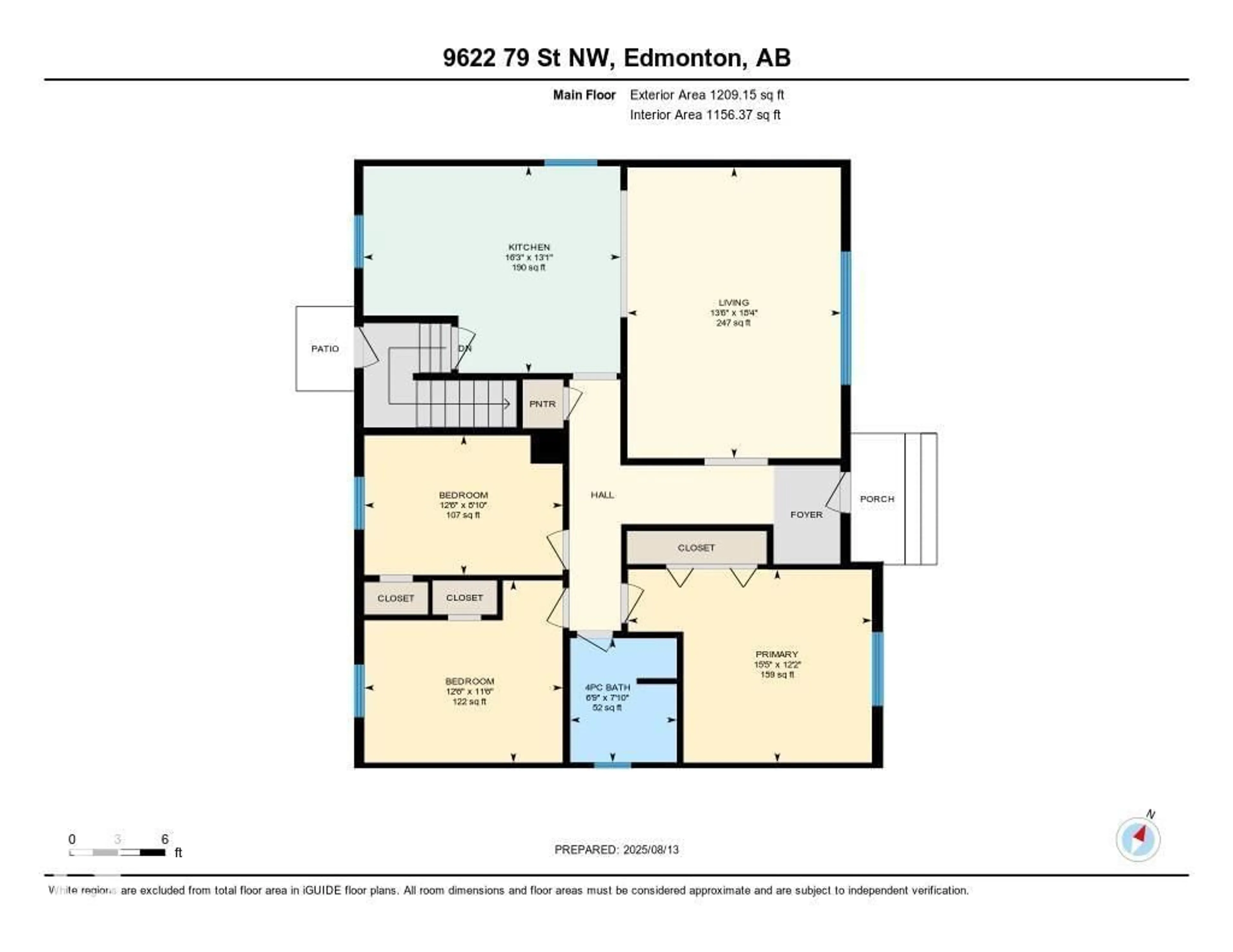 Floor plan for NW - 9622 79 ST, Edmonton Alberta T6C2R9