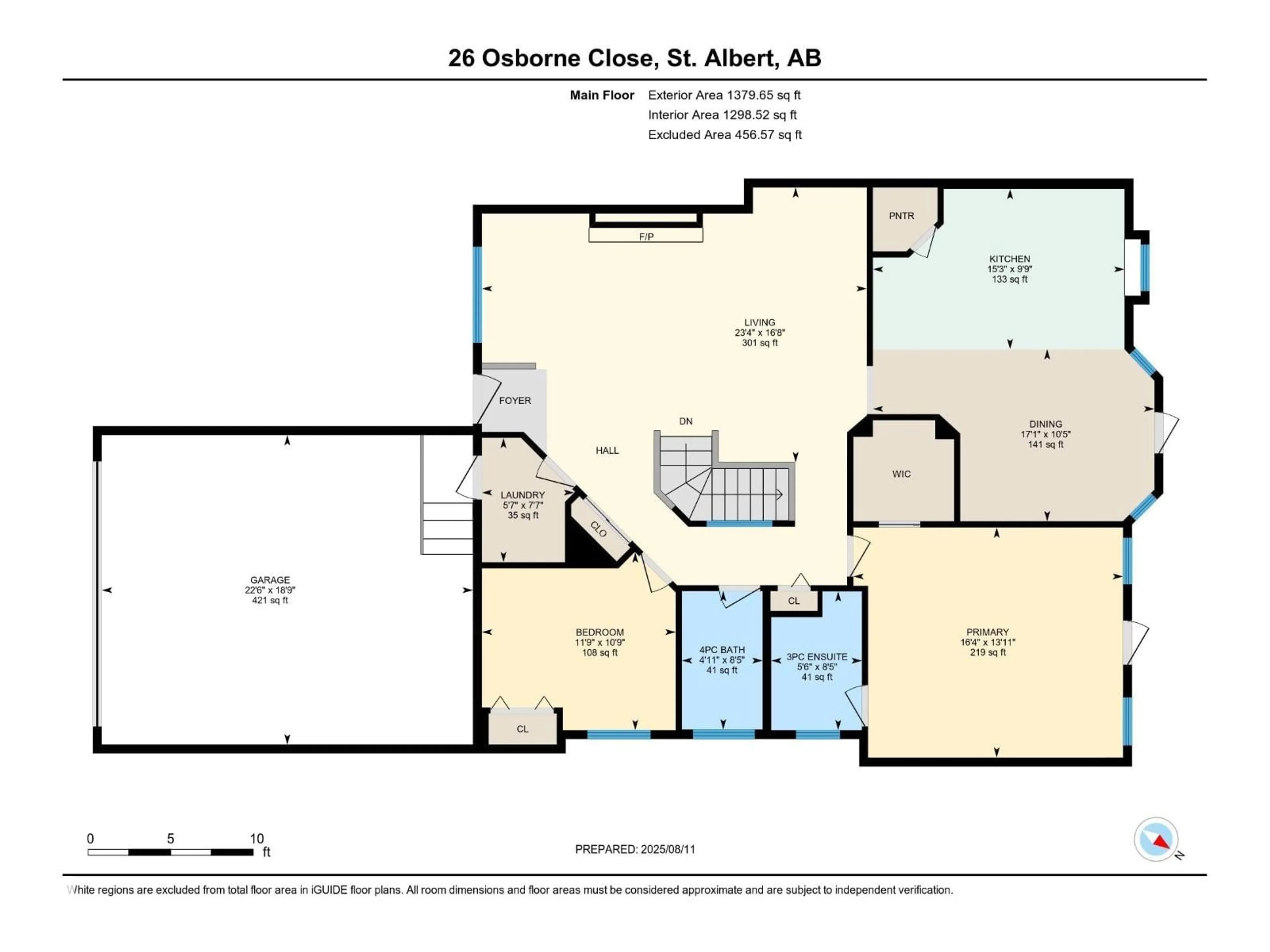 Floor plan for 26 OSBORNE CL, St. Albert Alberta T8N6T1