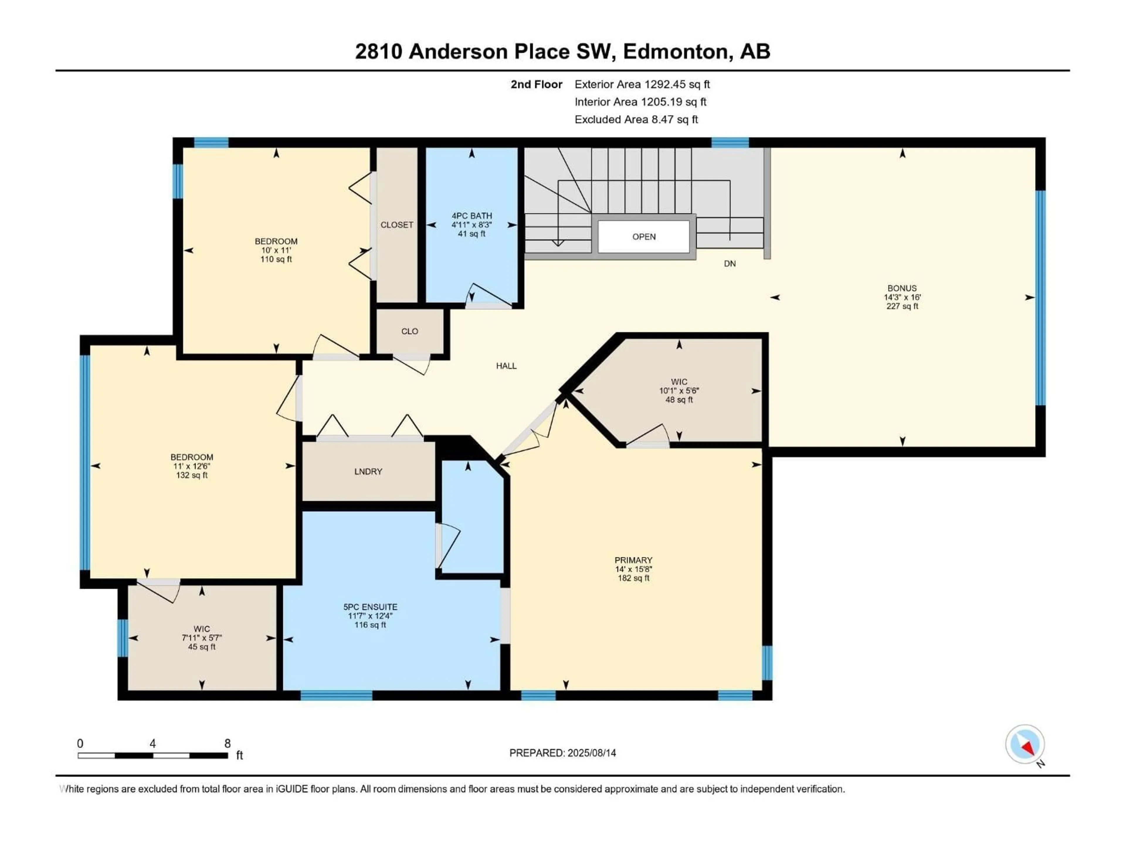 Floor plan for 2810 ANDERSON PL, Edmonton Alberta T6W0V7