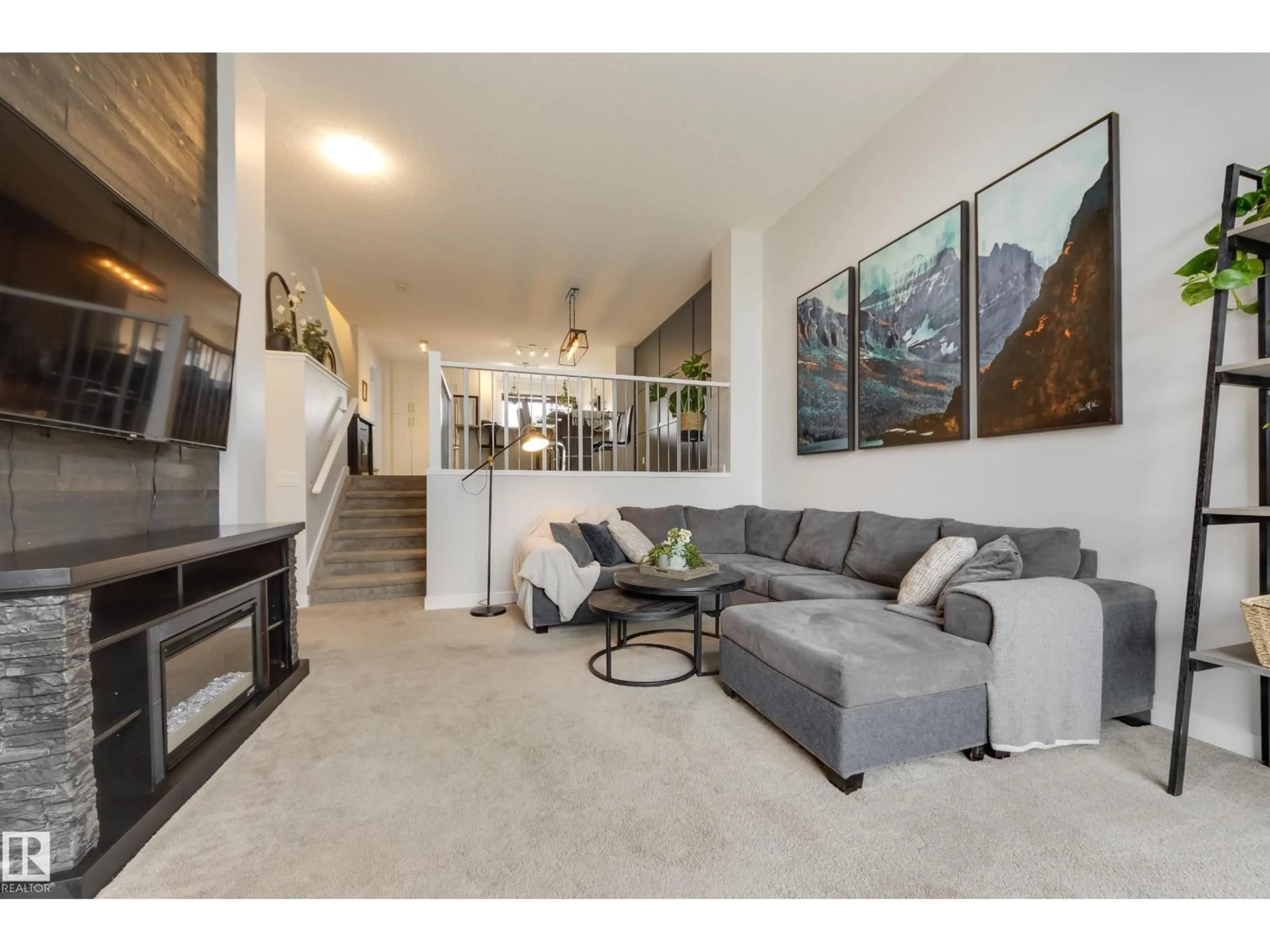 Living room with furniture, unknown for SW - 631 36 ST, Edmonton Alberta T6X2G5