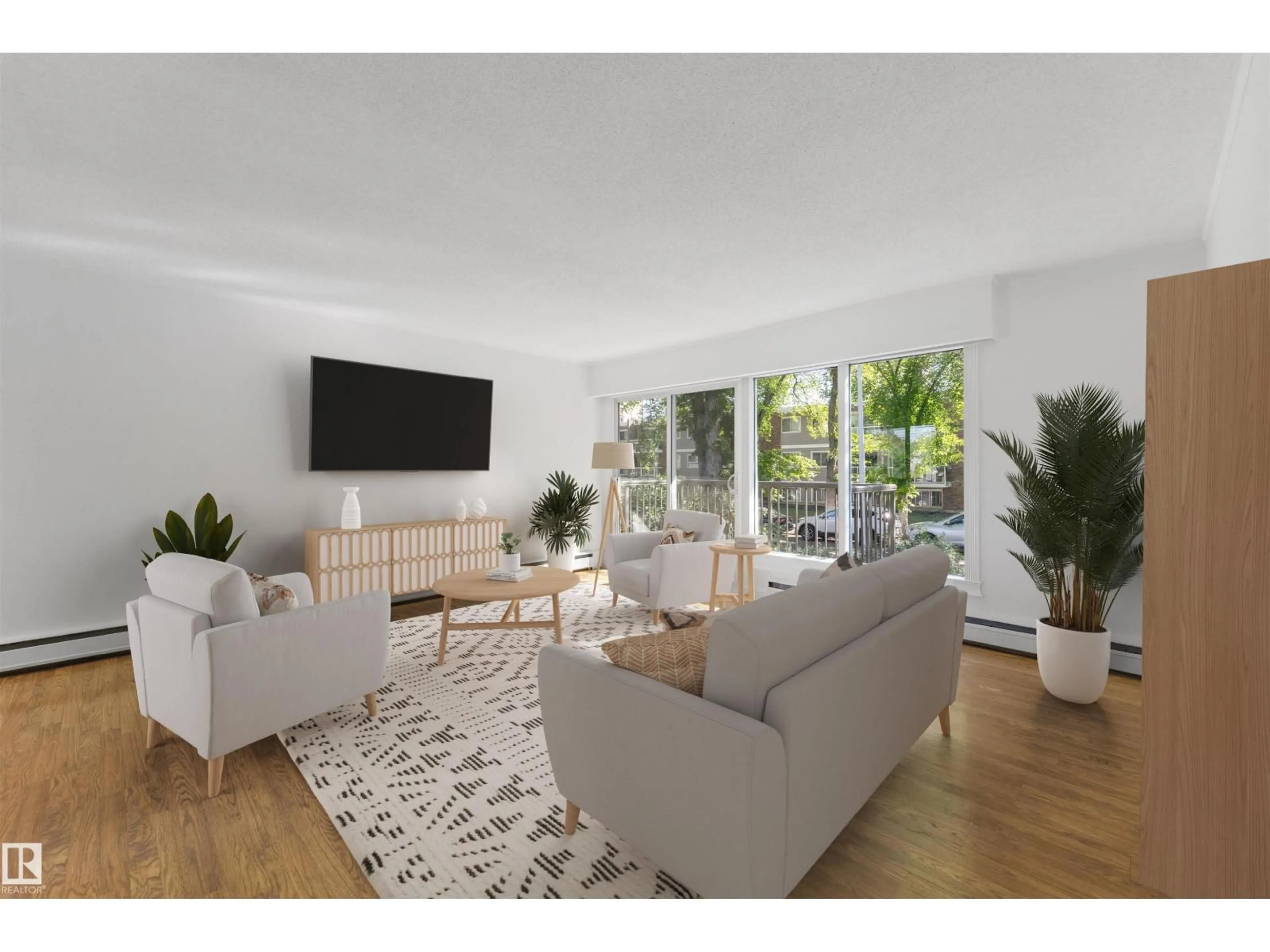 Living room with furniture, unknown for 11 12304 103 AV NW, Edmonton Alberta T5N0R2
