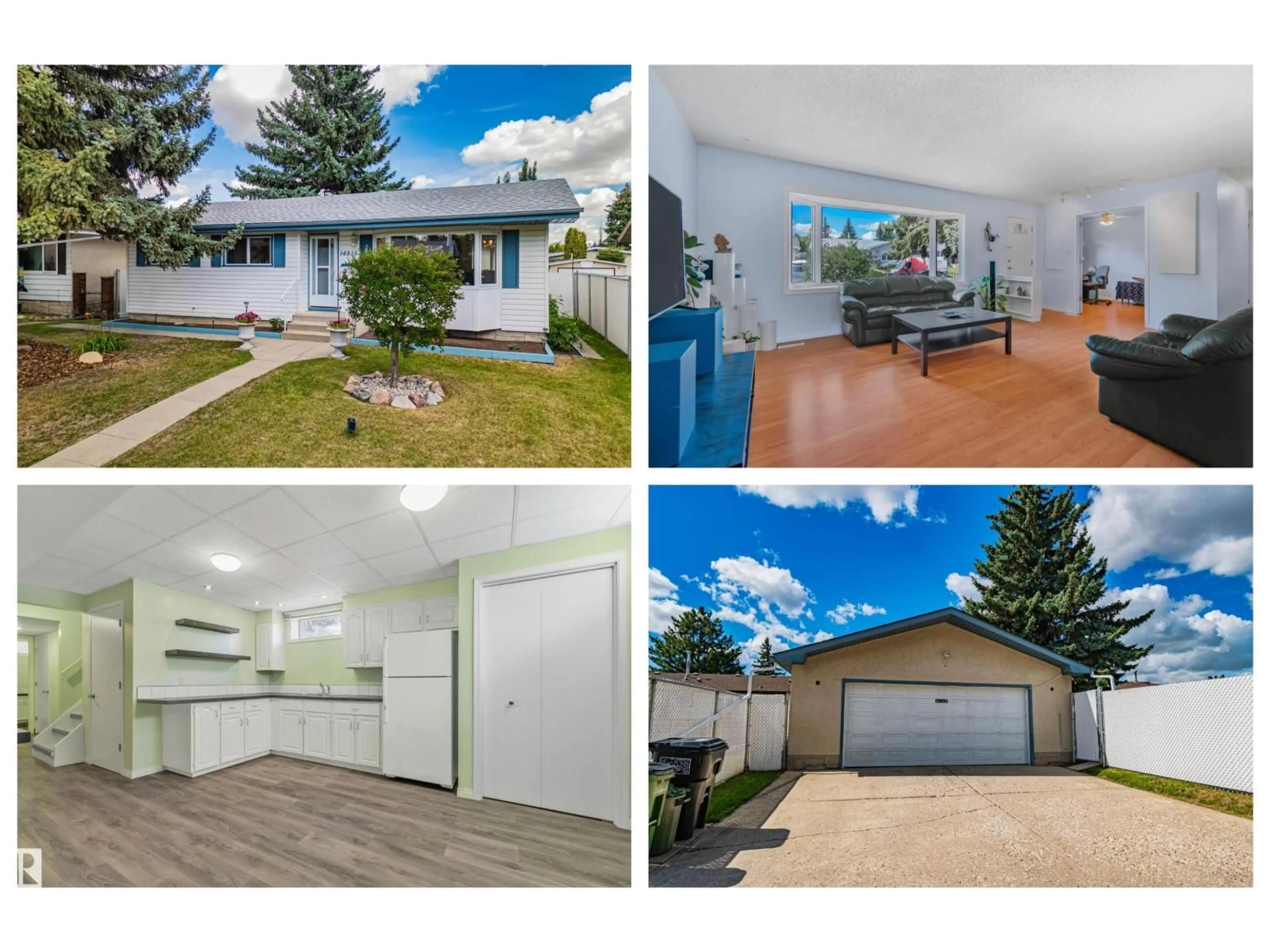 A pic from outside/outdoor area/front of a property/back of a property/a pic from drone, unknown for 14815 96 ST, Edmonton Alberta T5E4B9
