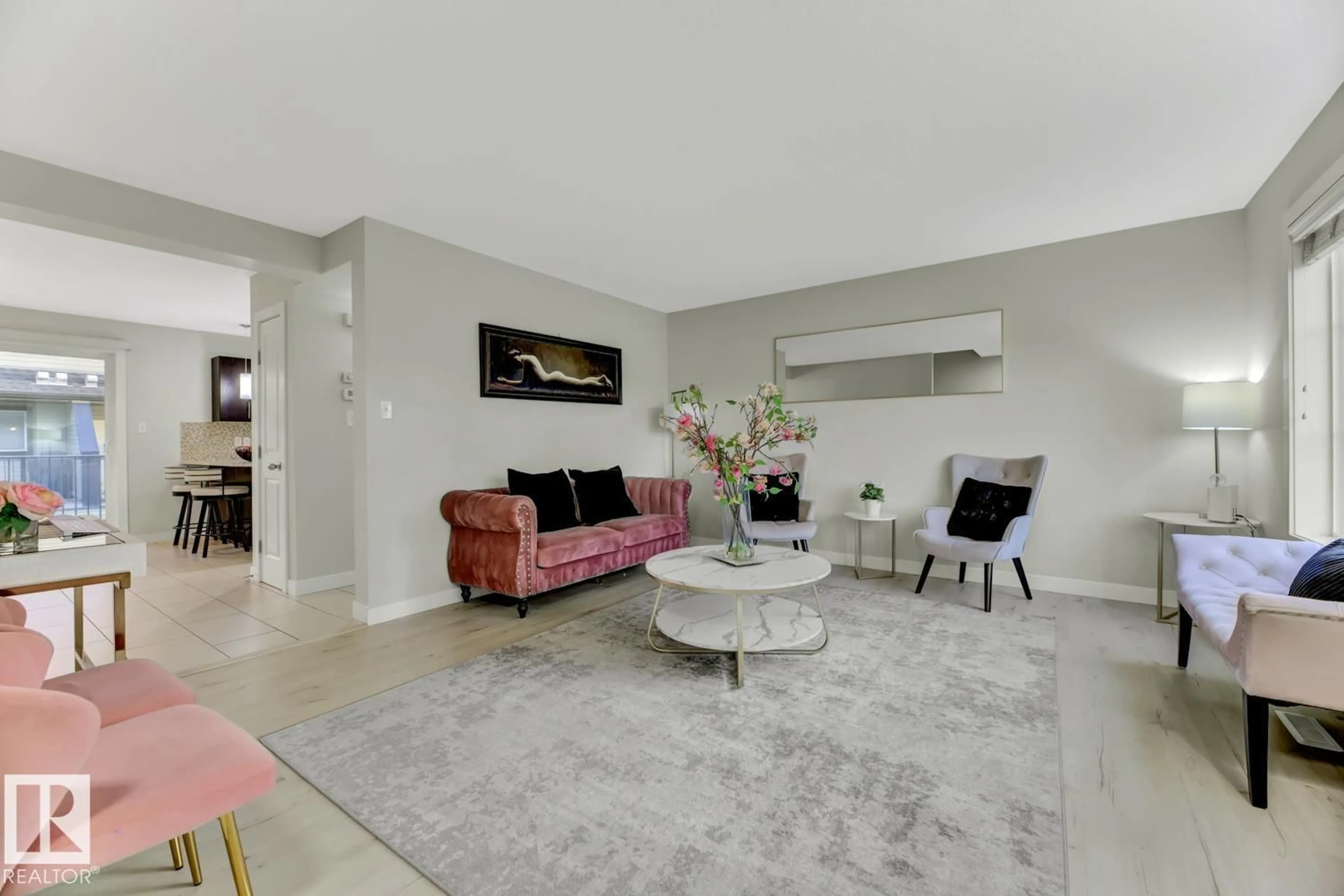 Living room with furniture, unknown for 4950 - 10 TERWILLEGAR CM, Edmonton Alberta T6R0S1