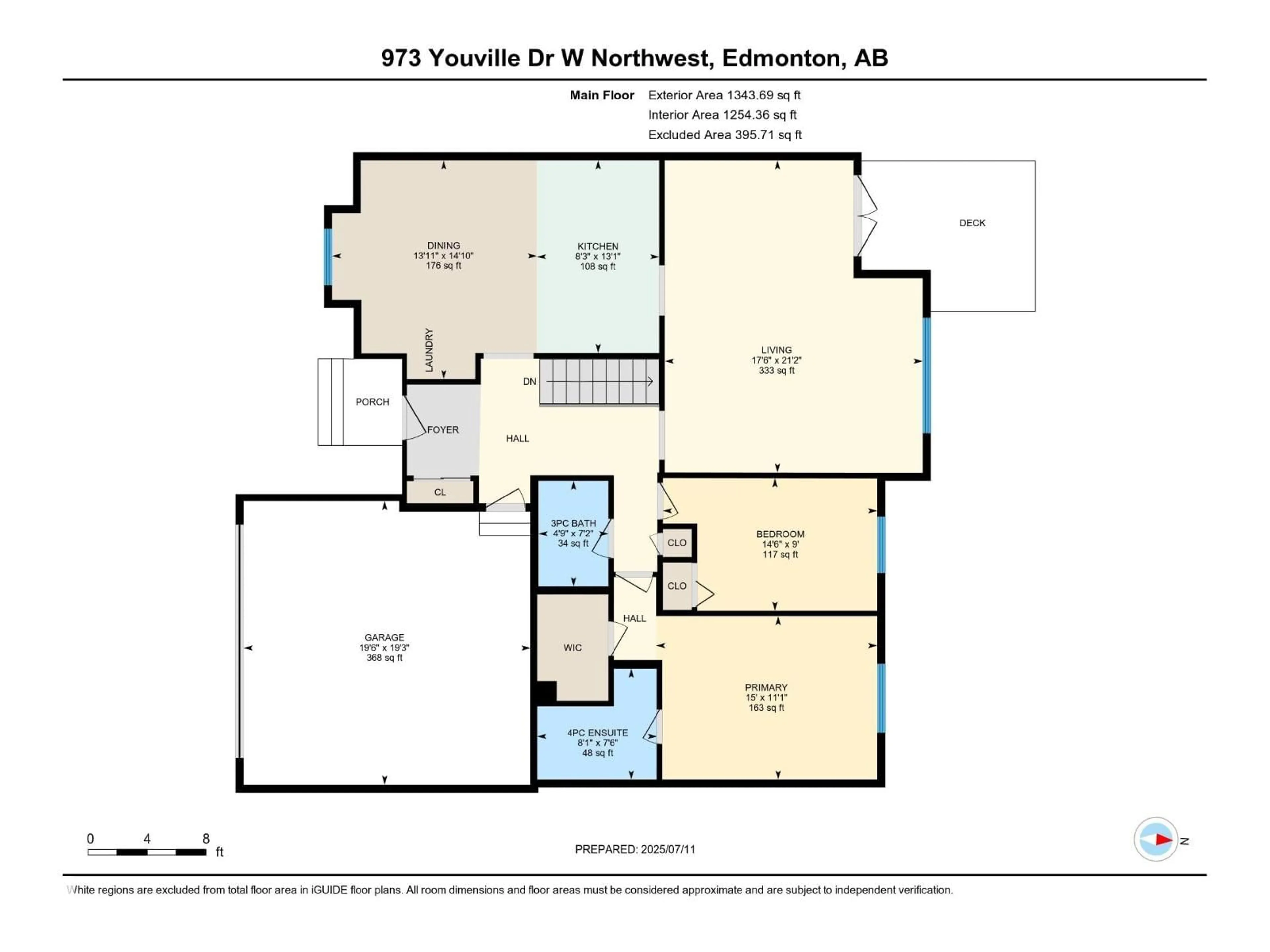 Floor plan for 973 YOUVILLE DR, Edmonton Alberta T6L6T2
