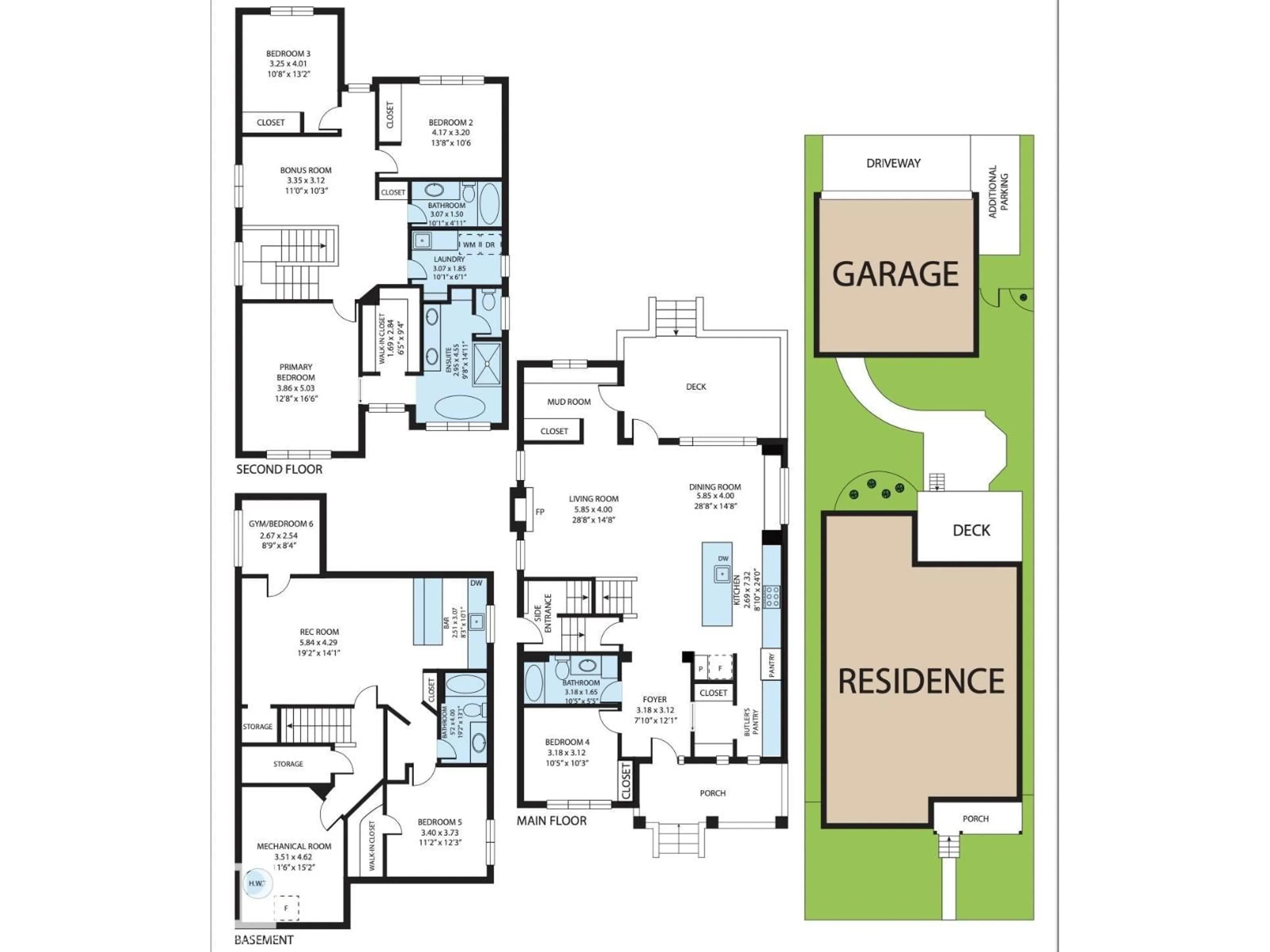 Floor plan for NW - 10831 65 AV, Edmonton Alberta T6H1V8