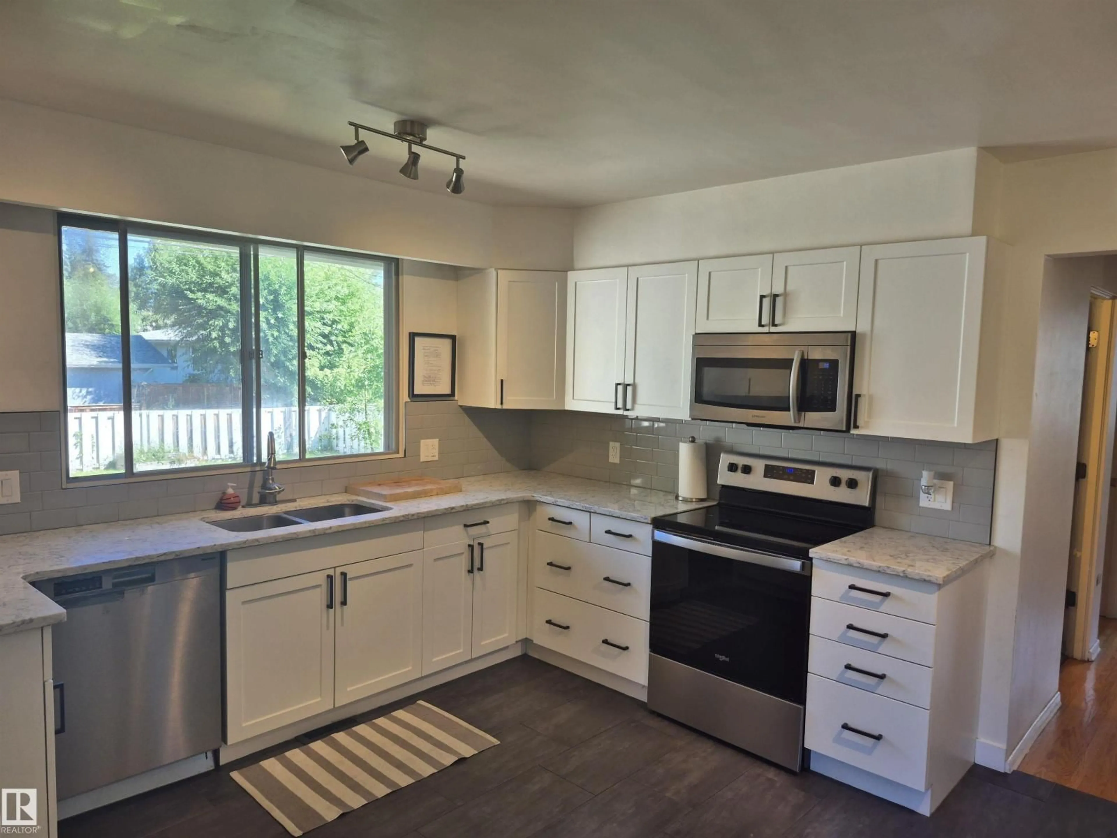 Open concept kitchen, unknown for NW - 14424 80 AV, Edmonton Alberta T5R3K4