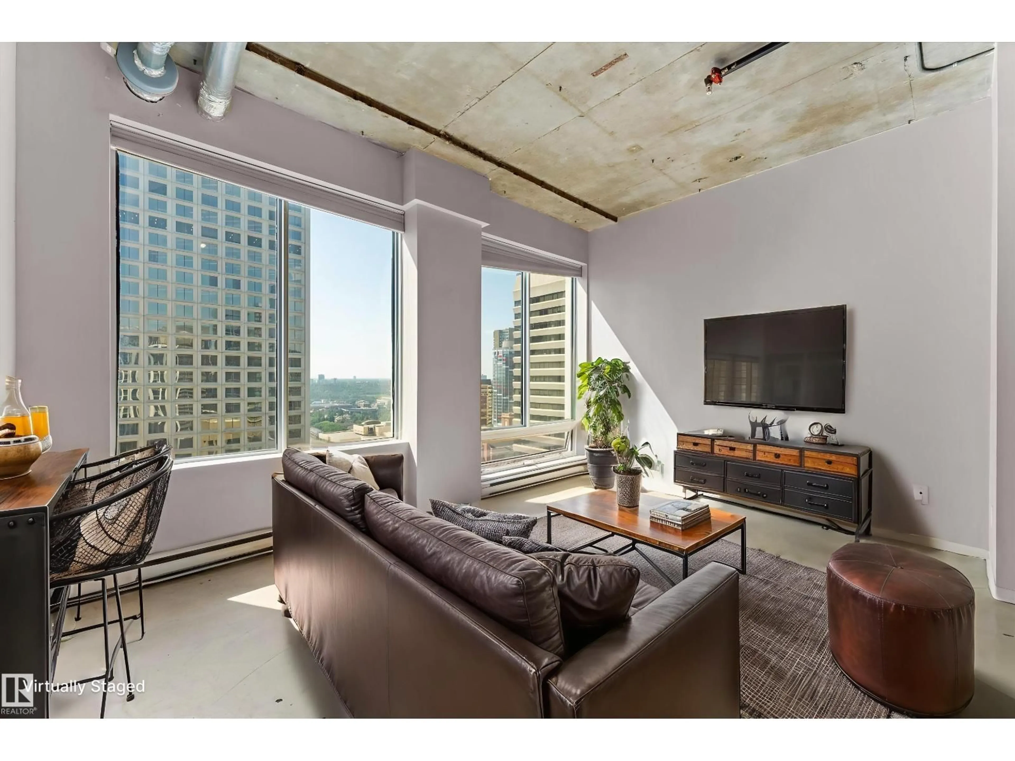 Living room with furniture, unknown for 1511 JASPER AV, Edmonton Alberta T5J1R9